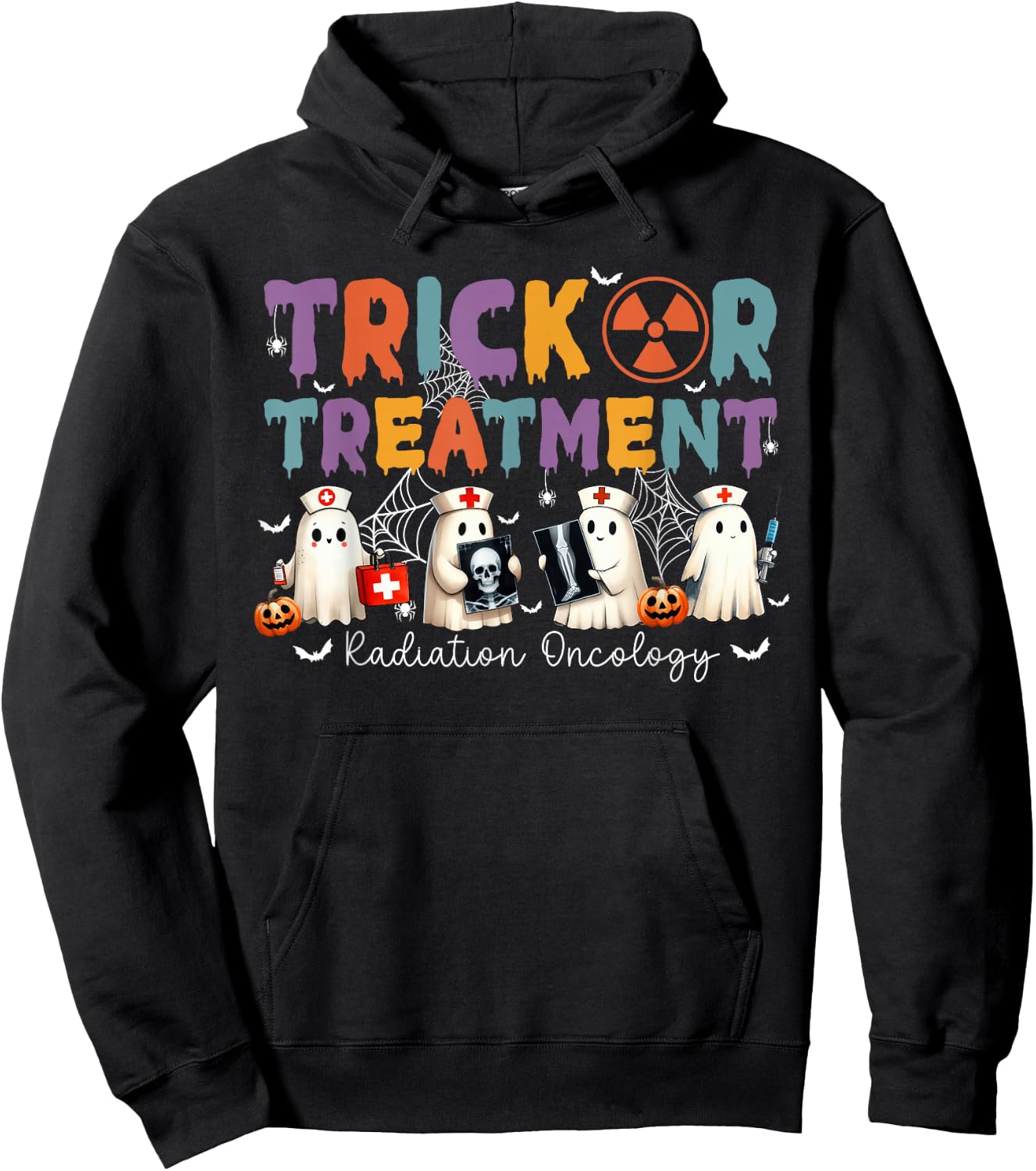 Treat Or Treatment Radiation Oncology Hoodie - Hoodie | Black