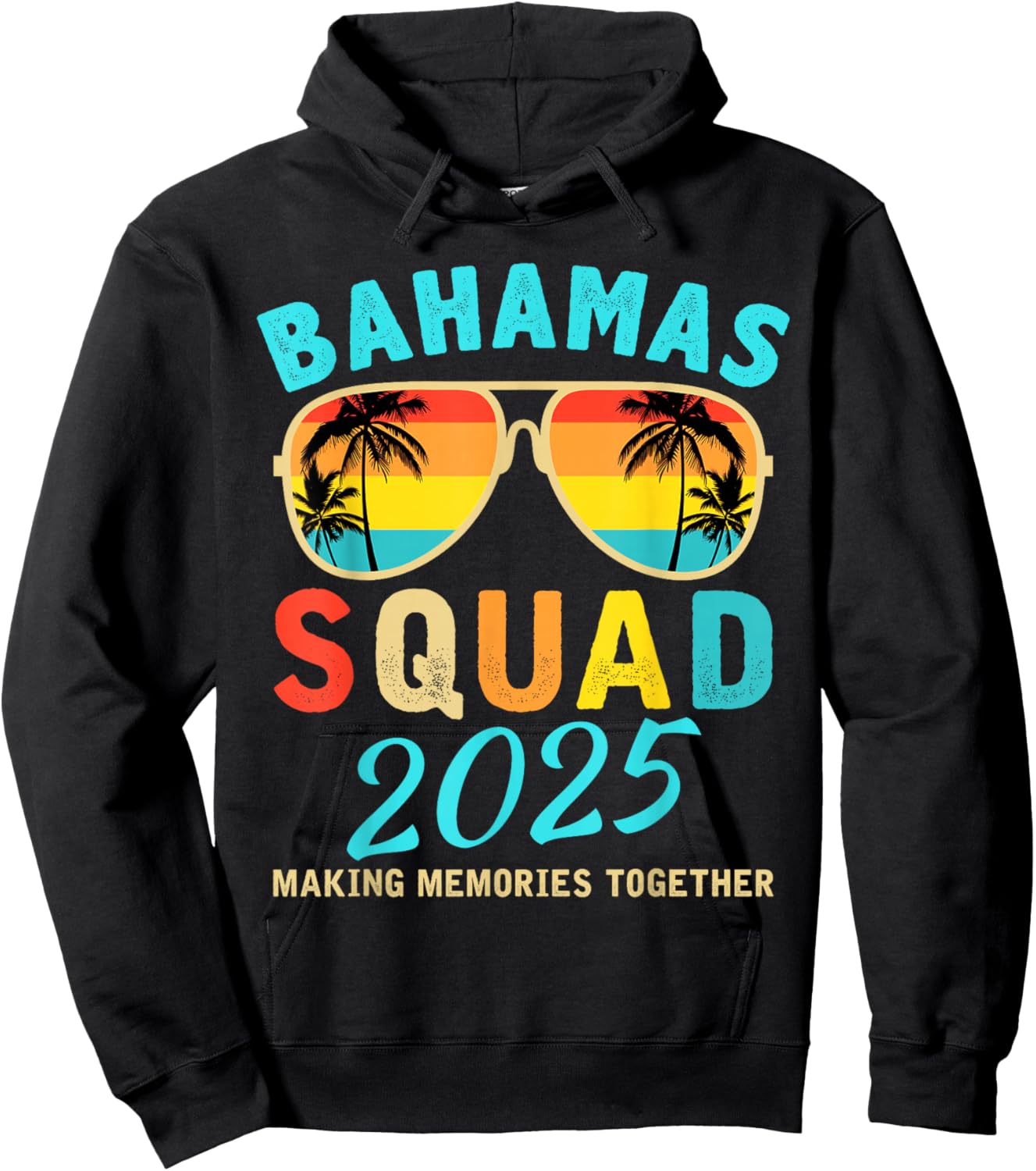 Bahamas Vacation 2025 Squad Family Friends Matching Group Hoodie - Hoodie | Black