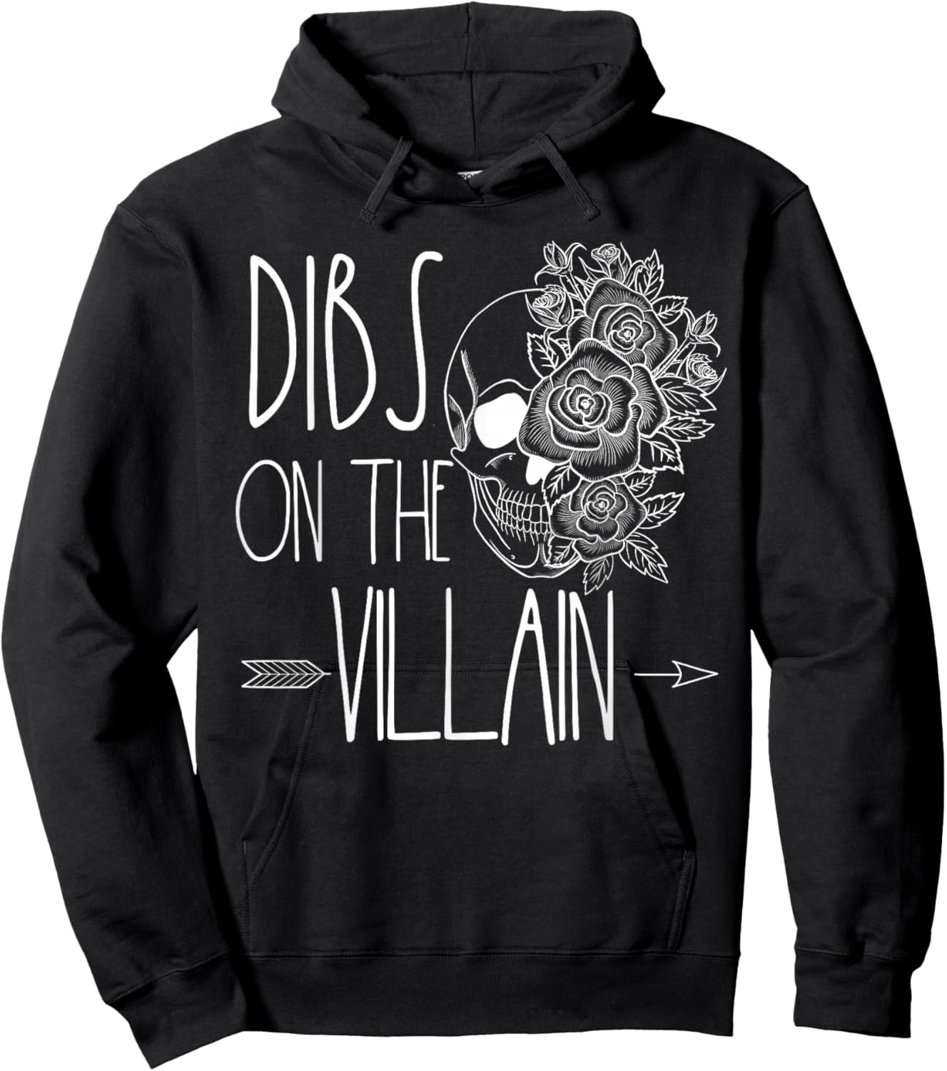 Dibs On The Villain Spicy Books Women Smutty Merch Romantasy Hoodie - Hoodie | Black