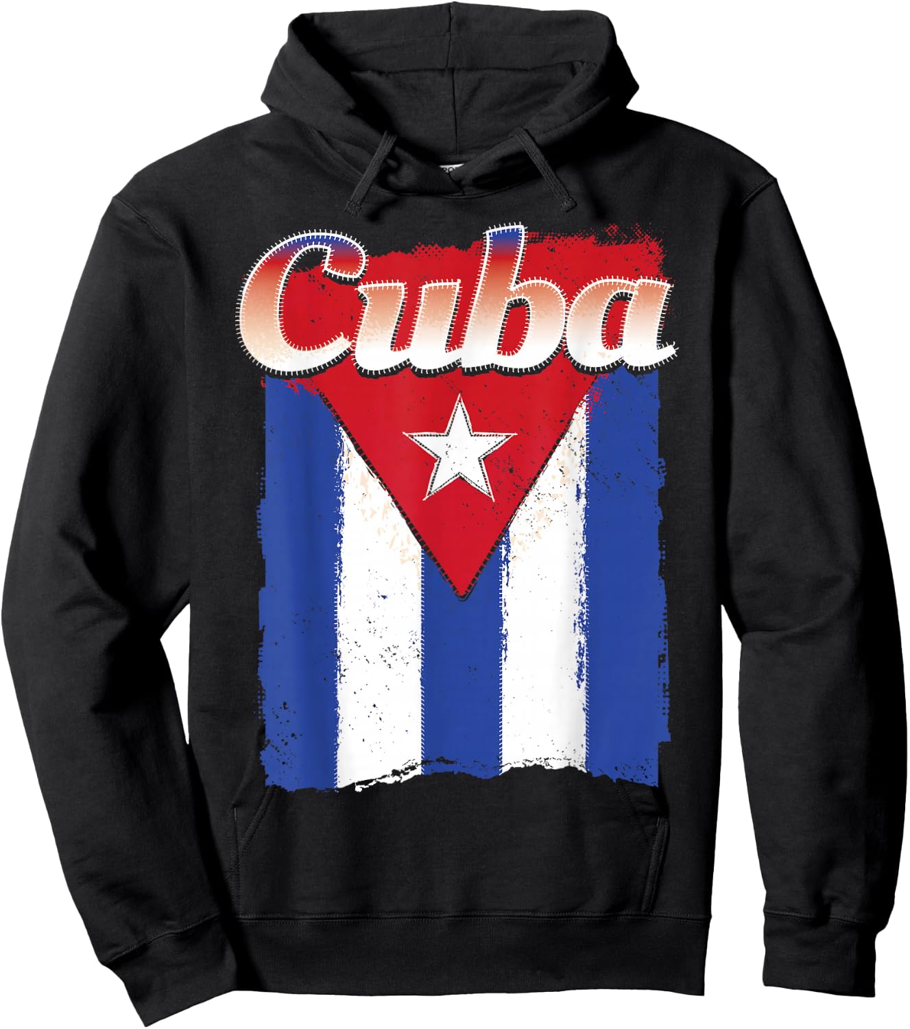 Cuban Flag Shirt Cuba Hispanic Heritage Month Patriotic Hoodie - Hoodie | Black