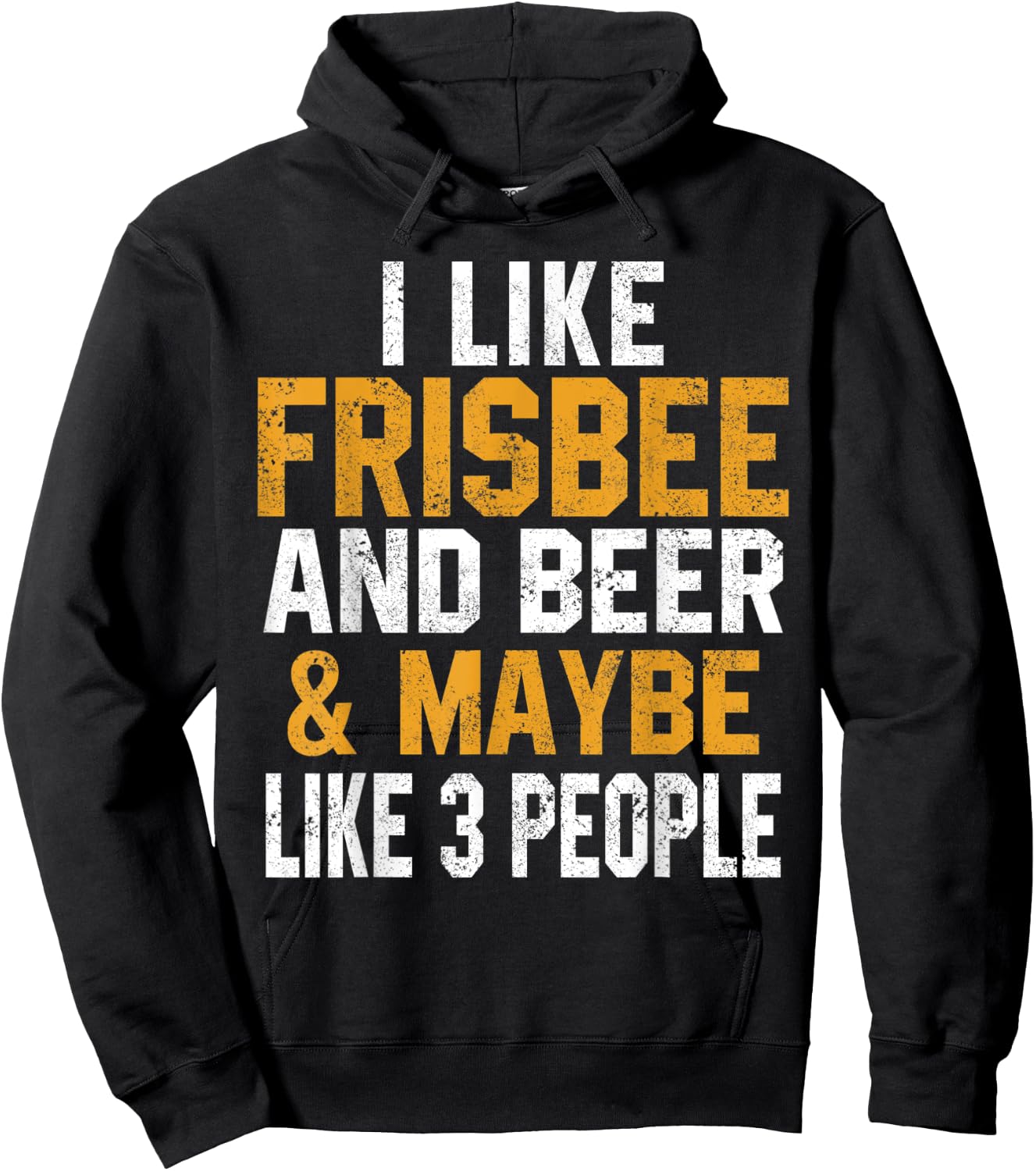 I Like Frisbee And Beer Funny Disc Golfing Ultimate Dad Mom Hoodie - Hoodie | Black