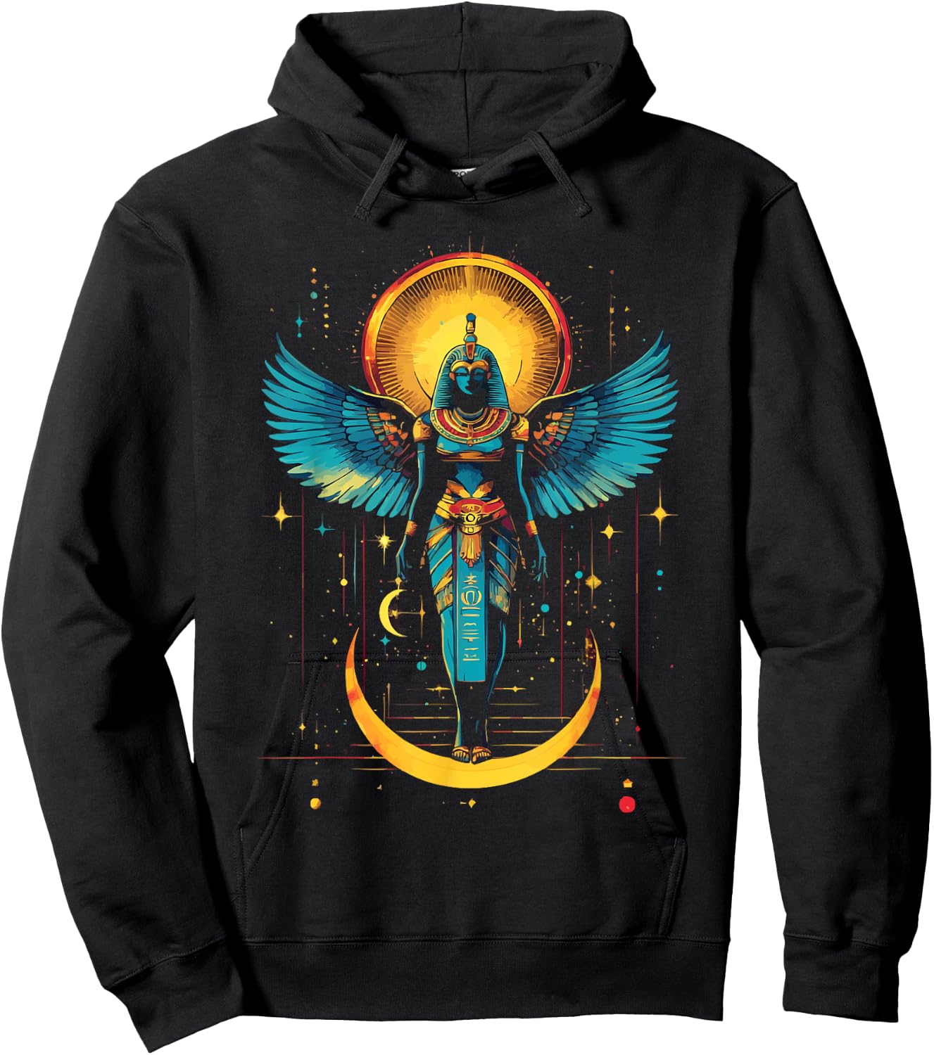 Thoth Egyptian God Egyptian Mythology Pyramid Ancient Egypt Hoodie - Hoodie | Black