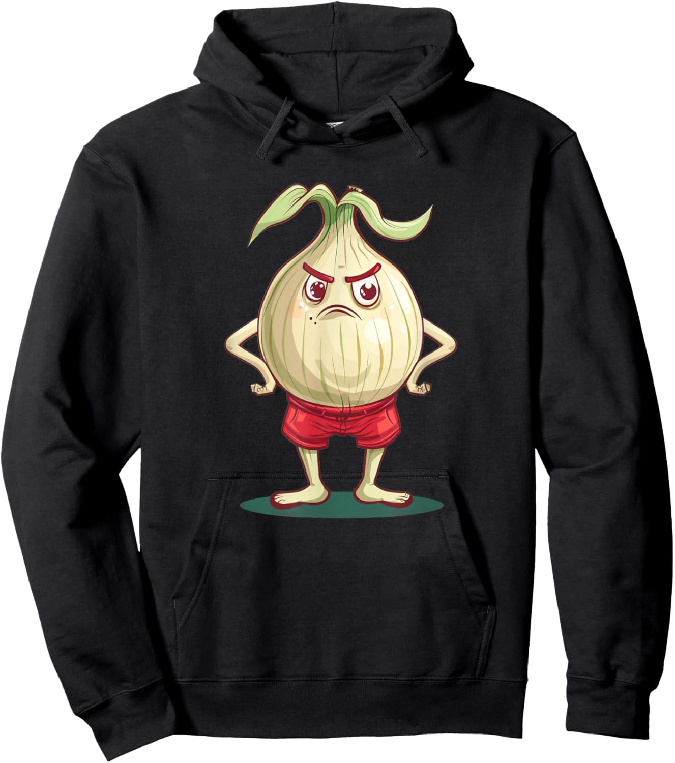 Pretty Onion Shorts Costume for Vegetable Lovers Hoodie - Hoodie | Black