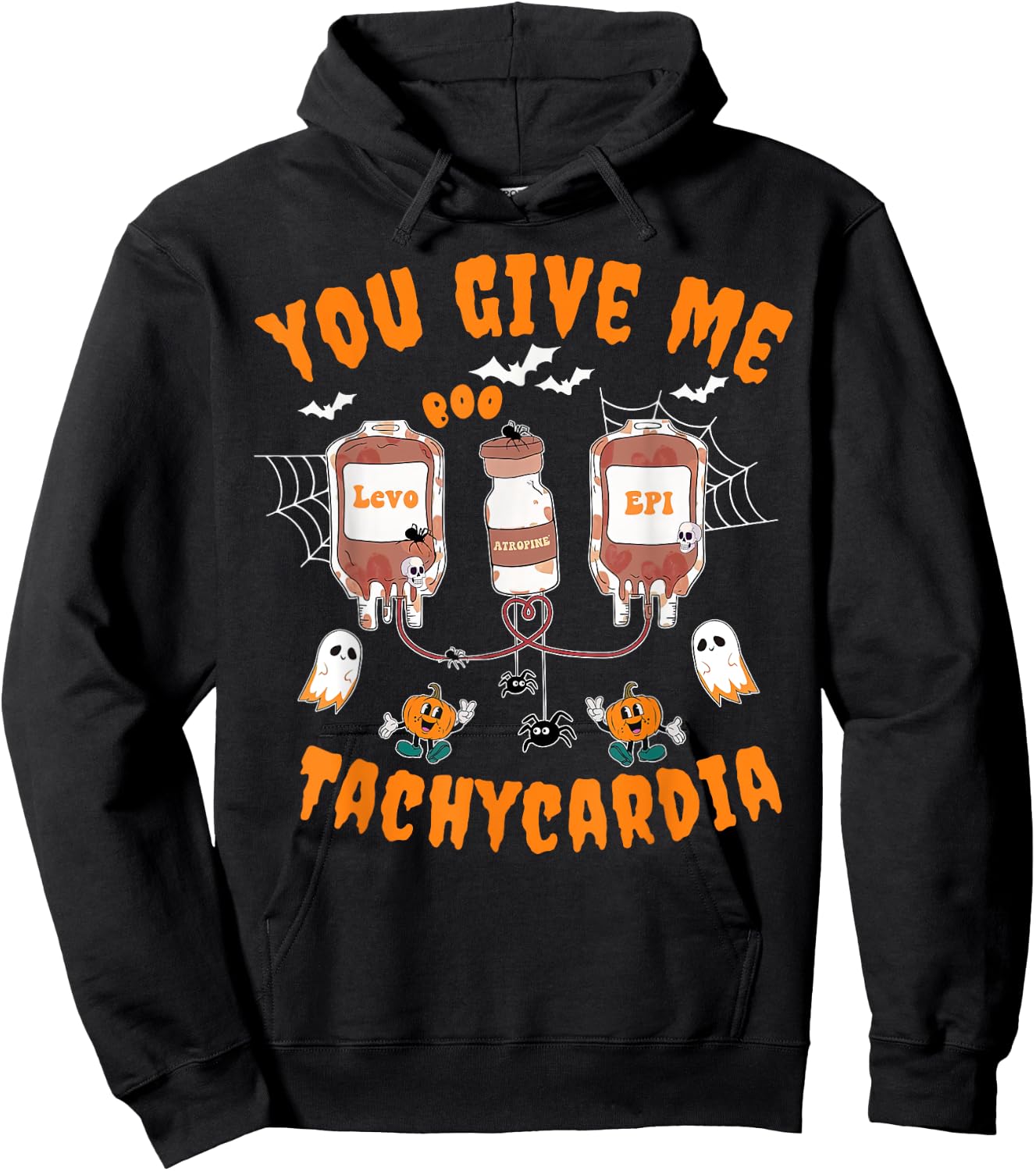 You Give Me Tachycardia Cardiology CVICU Nurse Halloween Hoodie - Hoodie | Black