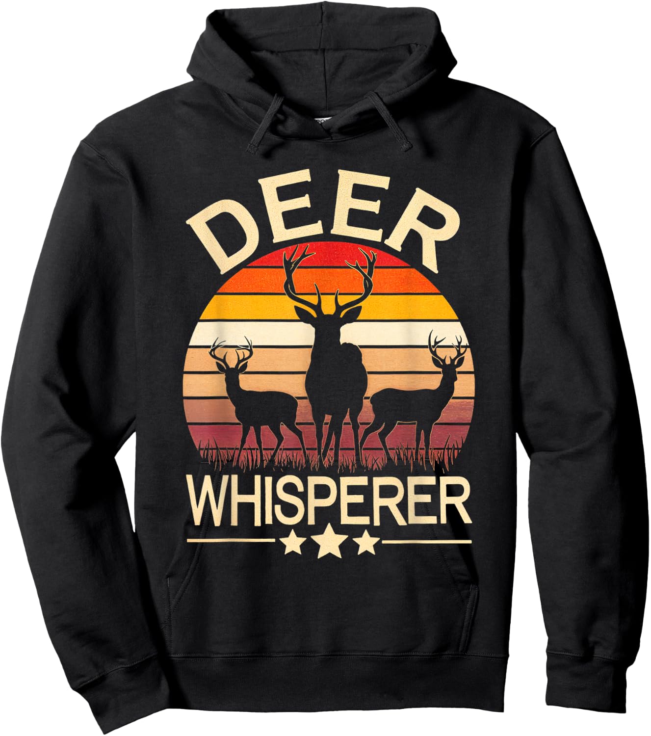 Deer Whisperer Deer Hunting Nature Wildlife Outdoors Hoodie - Hoodie | Black