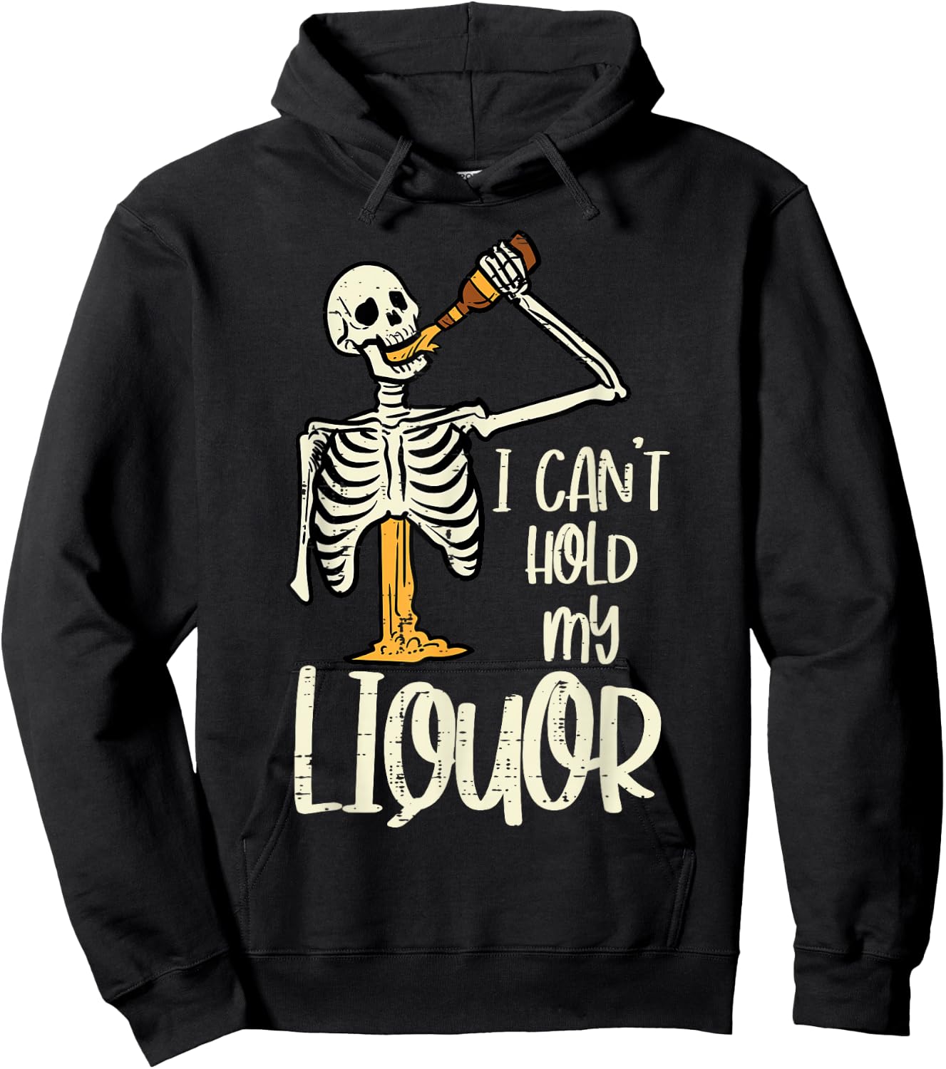Halloween Cant Hold My Skeleton Funny Costume Dad Men Women Hoodie - Hoodie | Black