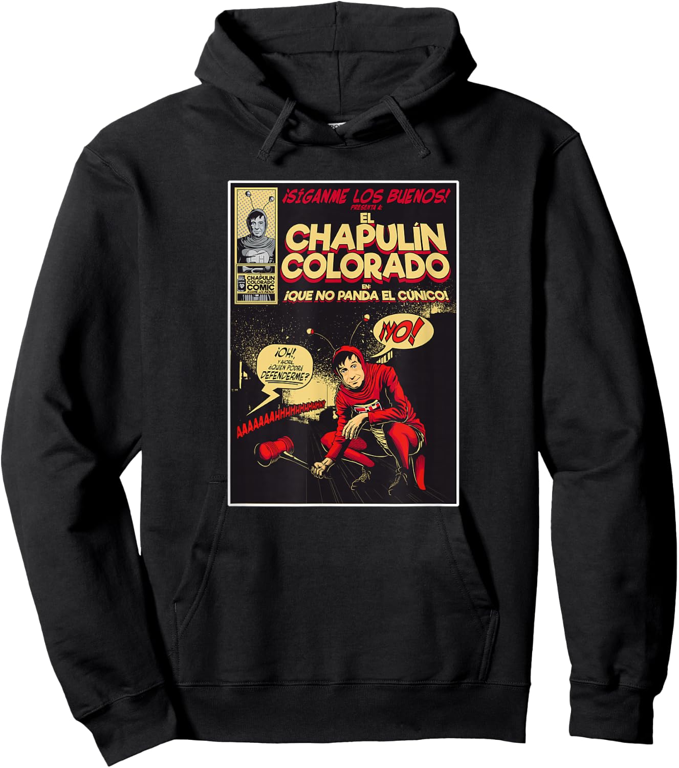 Chapulin Colorado - Fun Desings for Kids, Teen, Women & Men Hoodie - Hoodie | Black