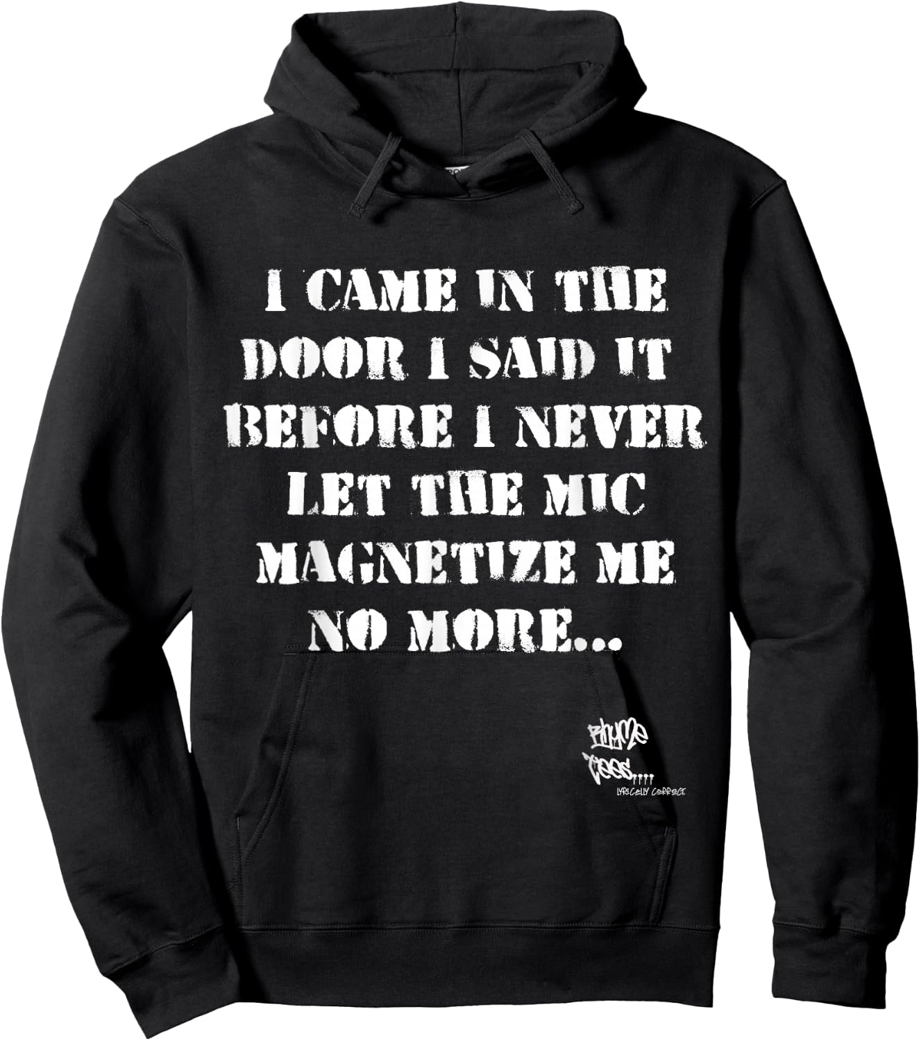 Old School Rap Hip HOP Merch Eric Quote President 80's Hoodie - Hoodie | Black