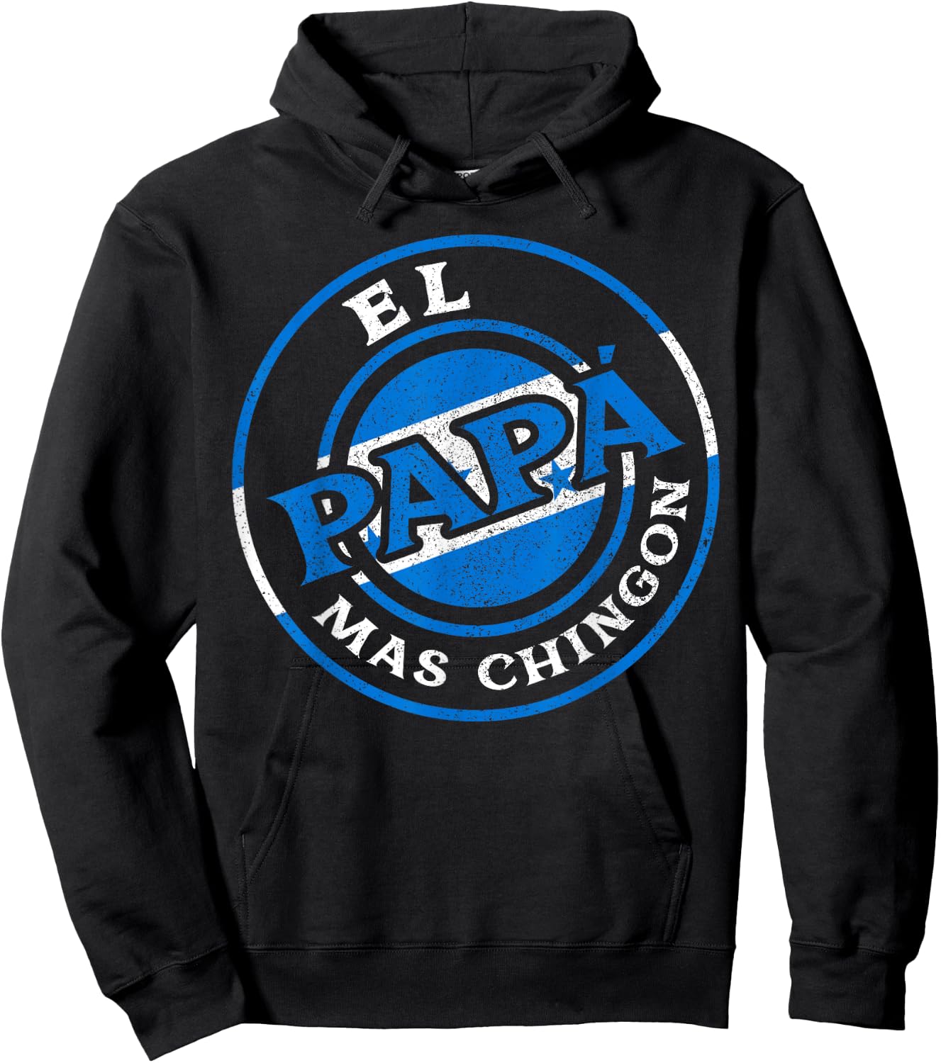 El Papa Mas Chingon Honduras Dad Husband Honduras Gifts Hoodie - Hoodie | Black