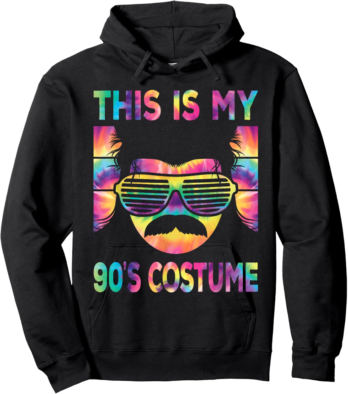 This is My 90's Costume Men 1990s 90s Outfit Disco Party Hoodie - Hoodie | Black