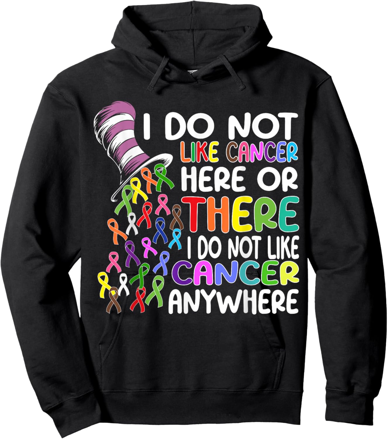 I Do Not Like Cancer Here Or There I Do Not Like Cancer Hoodie - Hoodie | Black