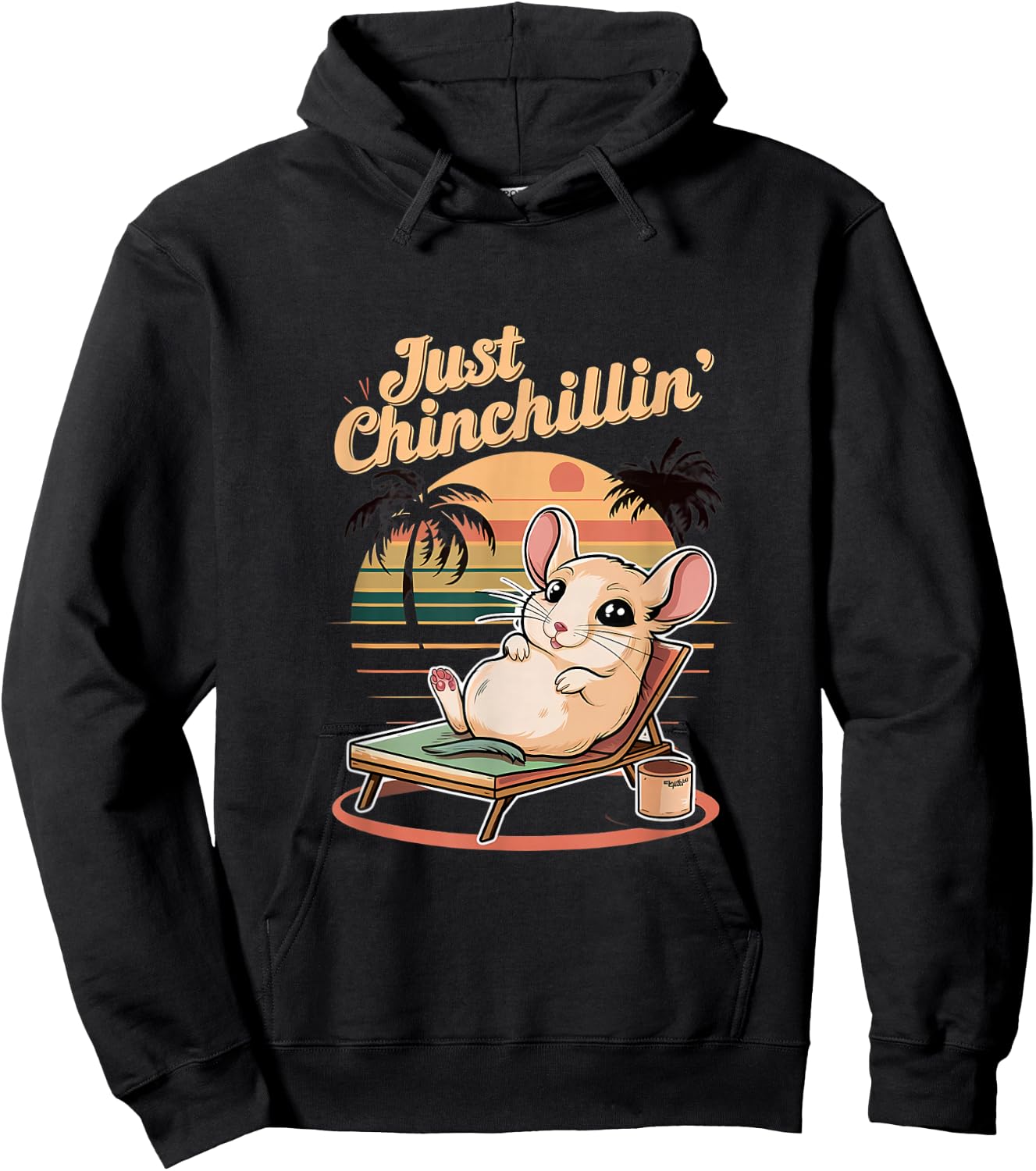 Just Chinchillin - Funny Chinchilla Lovers Hoodie - Hoodie | Black
