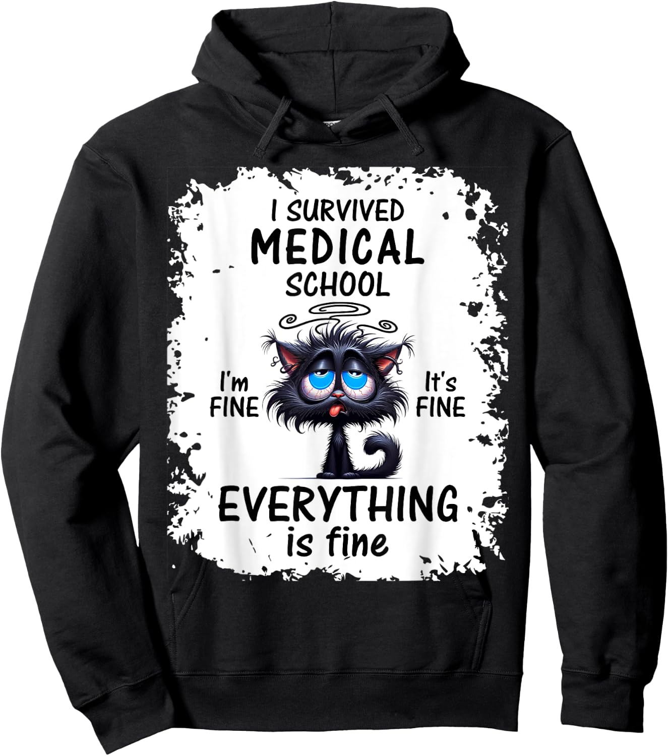 I Survived Medical School Graduation 2025 Hoodie - Hoodie | Black