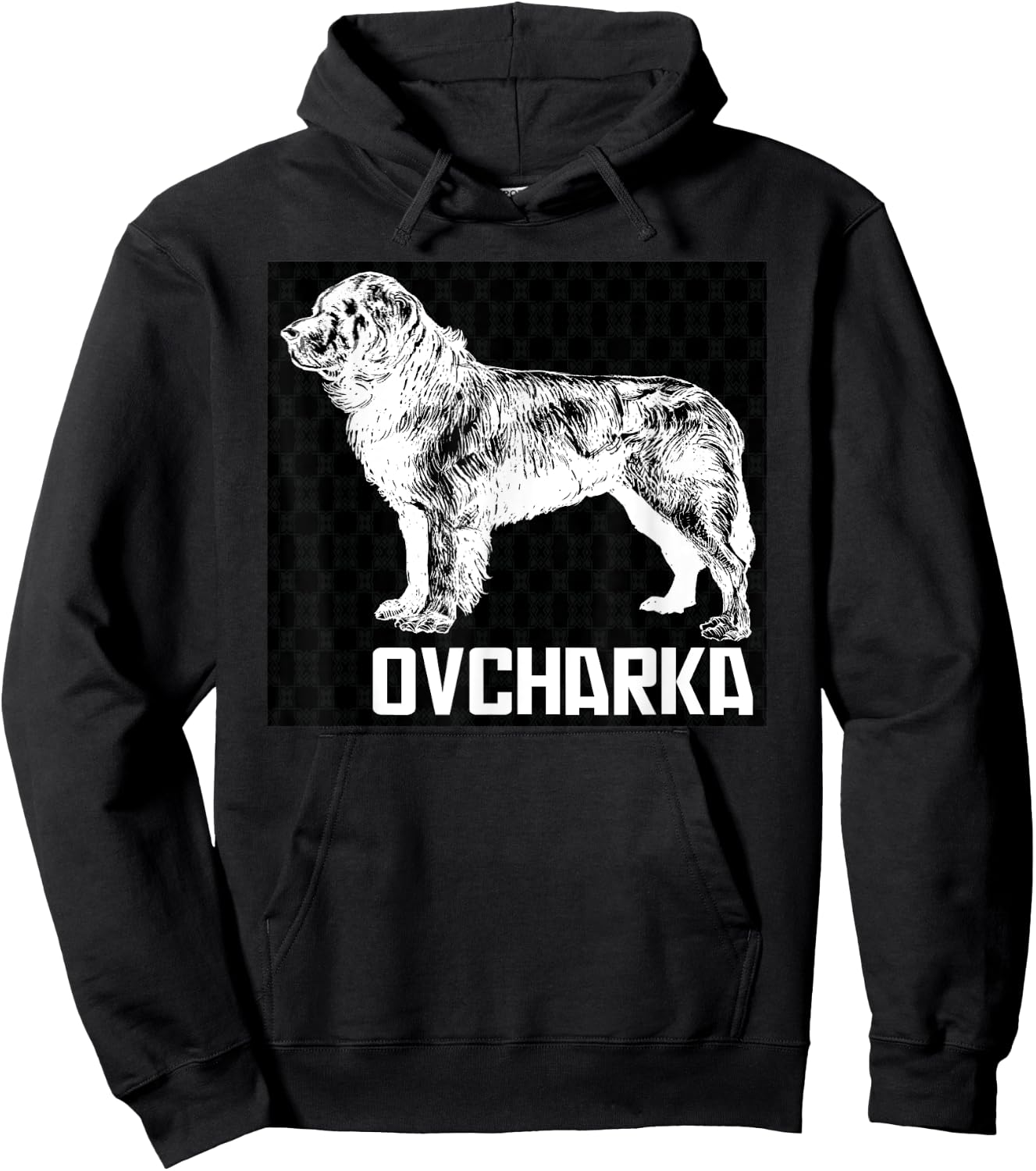 Ovcharka - Caucasian Shepherd Dog Caucasus Canine Animal Pet Men Women Kids Hoodie - Hoodie | Black