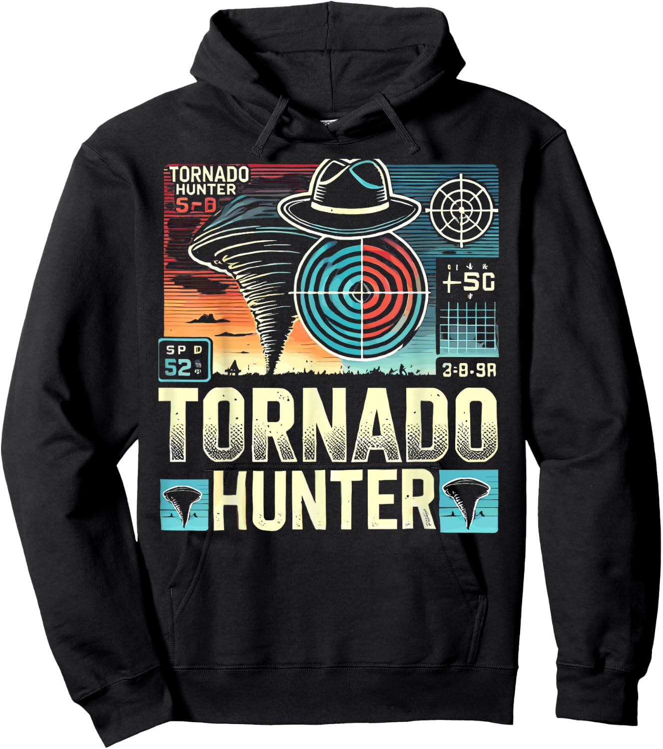 Tornado Costume Tornado Chasers Storm Hunter Storm Tornado Hoodie - Hoodie | Black