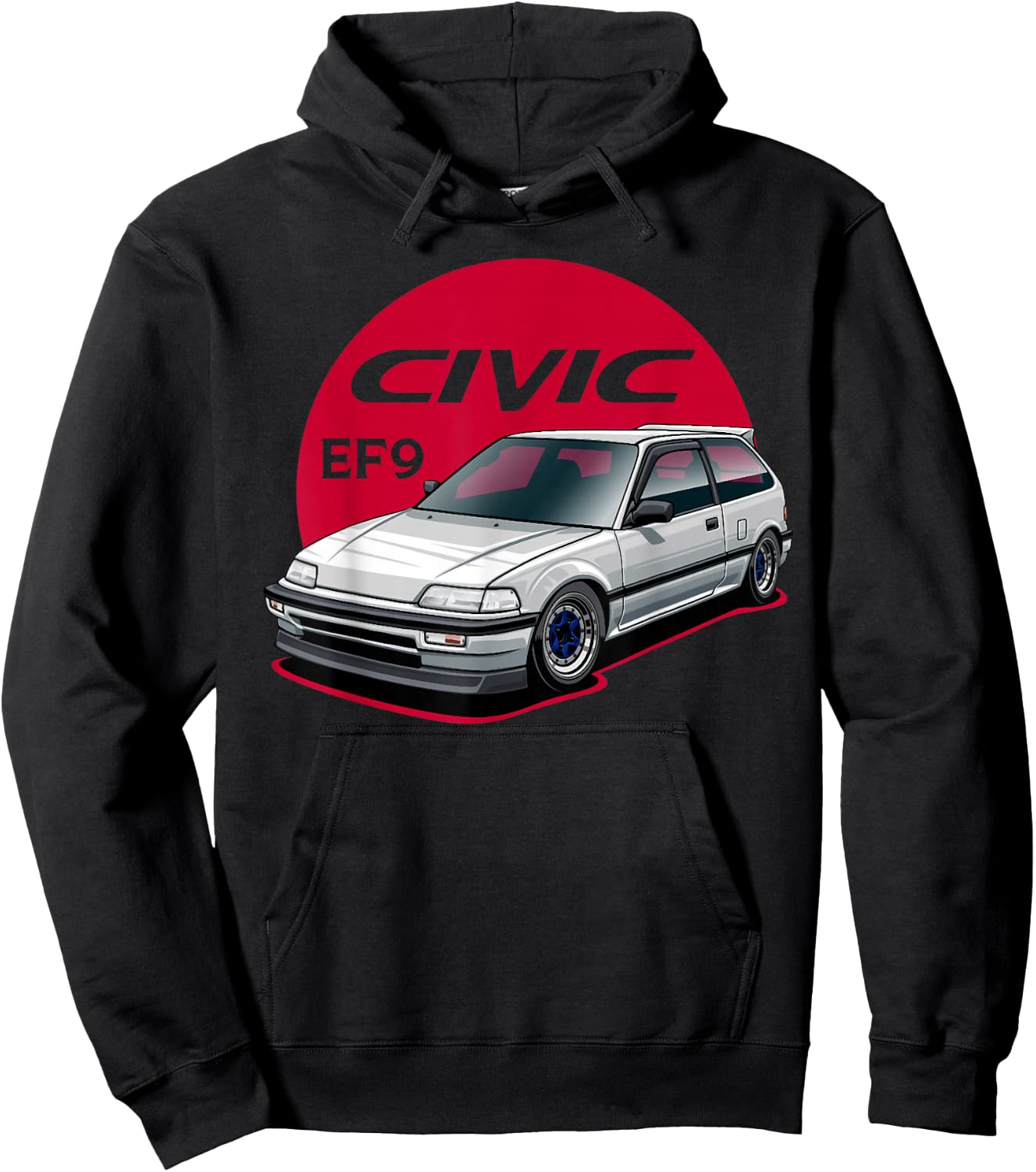 ef civic ef9 Japanese car Hoodie - Hoodie | Black