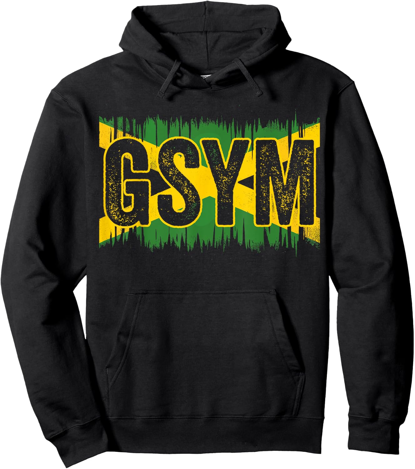 GSYM Go Suck Your, Jamaican Flag Local Patois Slang Men's Hoodie - Hoodie | Black
