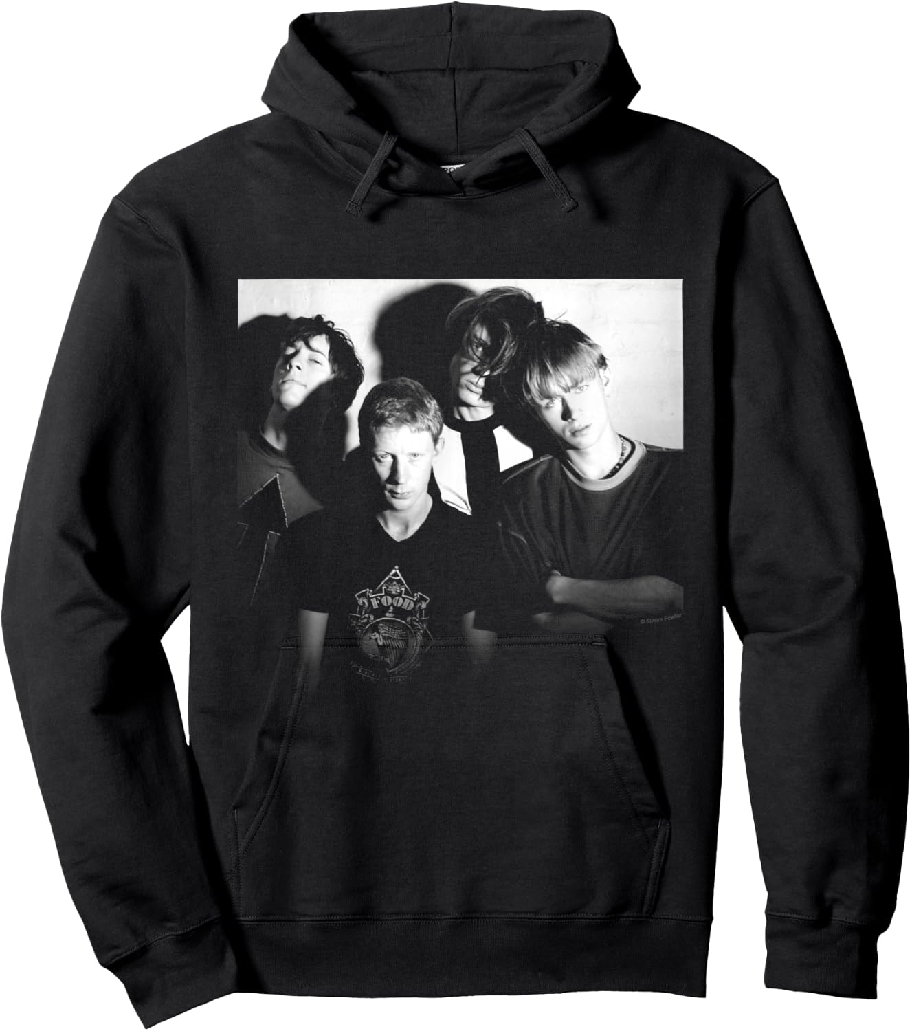 Blur Band Portrait By Simon Fowler Hoodie - Hoodie | Black