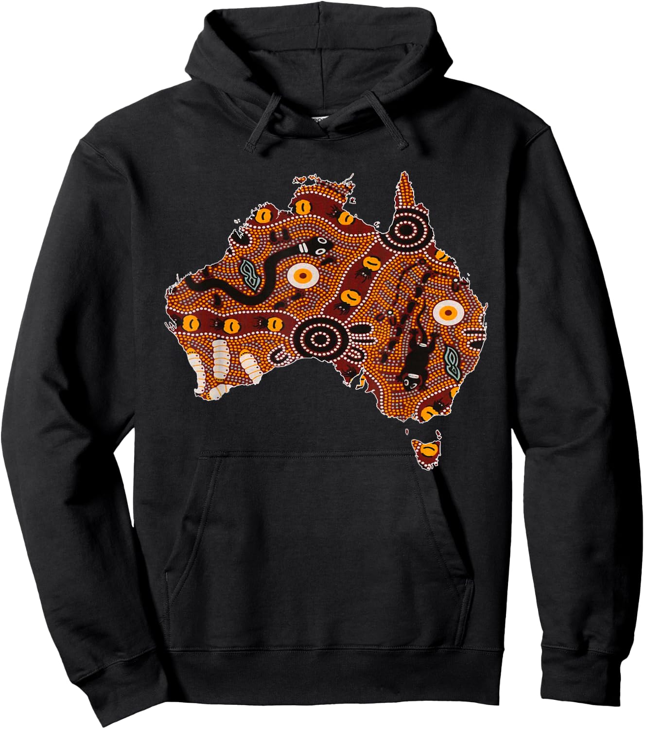 Aboriginal Flag Australia Souvenir Proud Native Aussie Gifts Small Hoodie - Hoodie | Black
