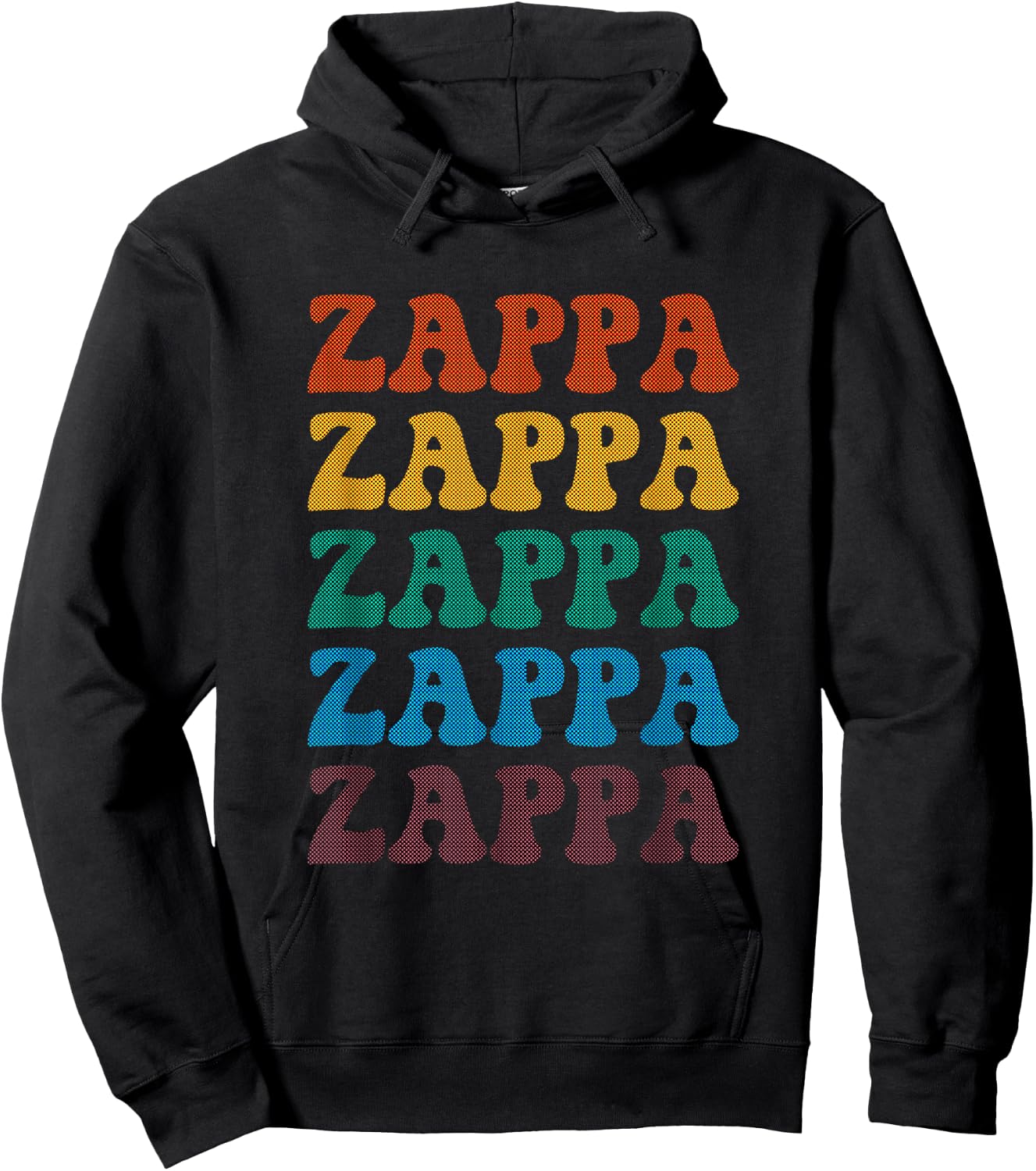 Halftone Zappa Hoodie - Hoodie | Black