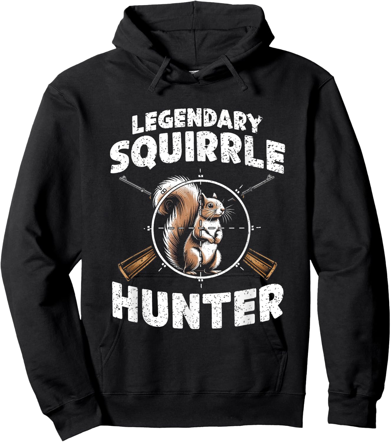 Legendary Squirrel Hunter Hunting For Boys Kids Youth Men Hoodie - Hoodie | Black