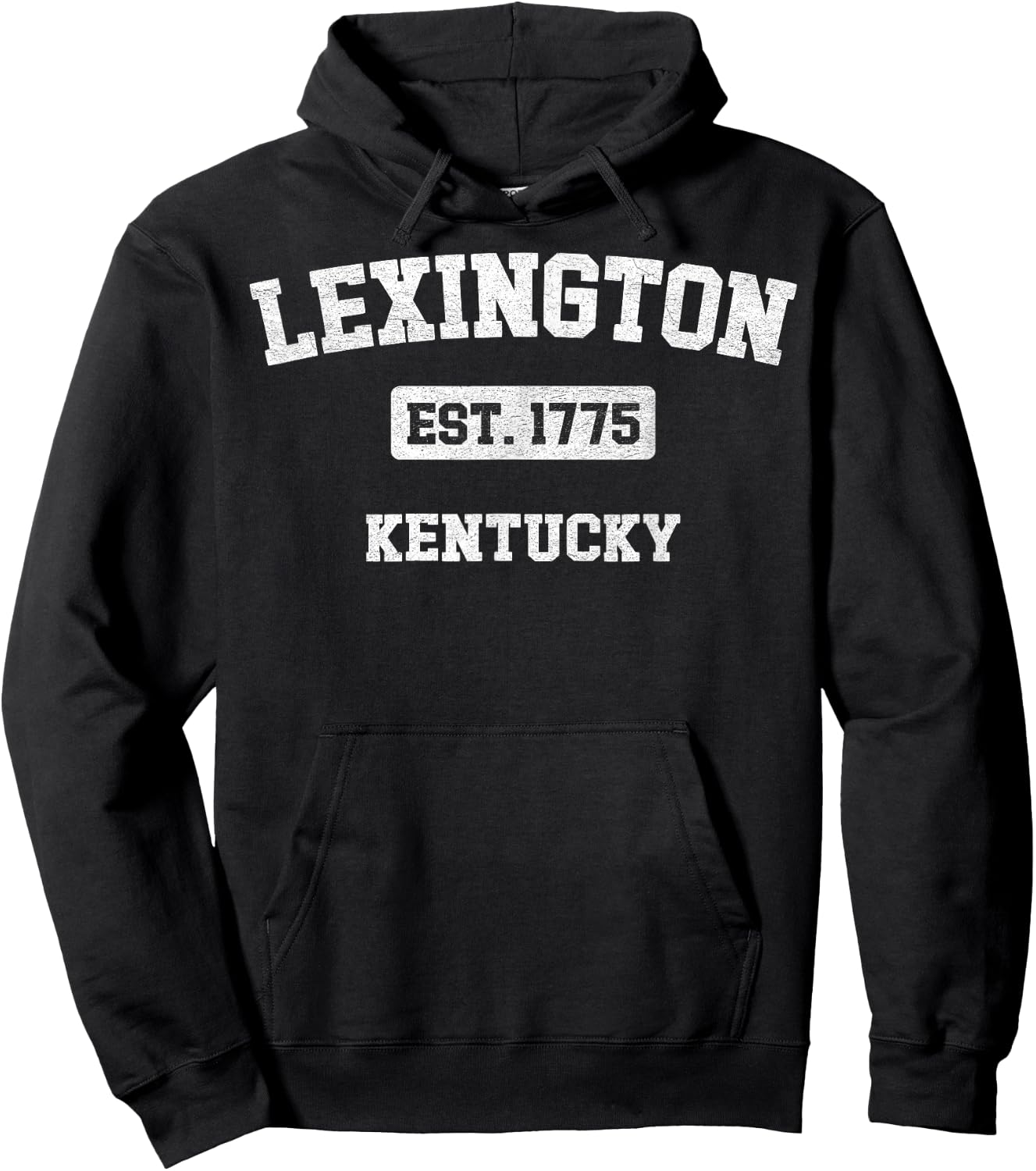 Vintage Lexington Kentucky KY Est. 1775 Souvenir Hoodie - Hoodie | Black