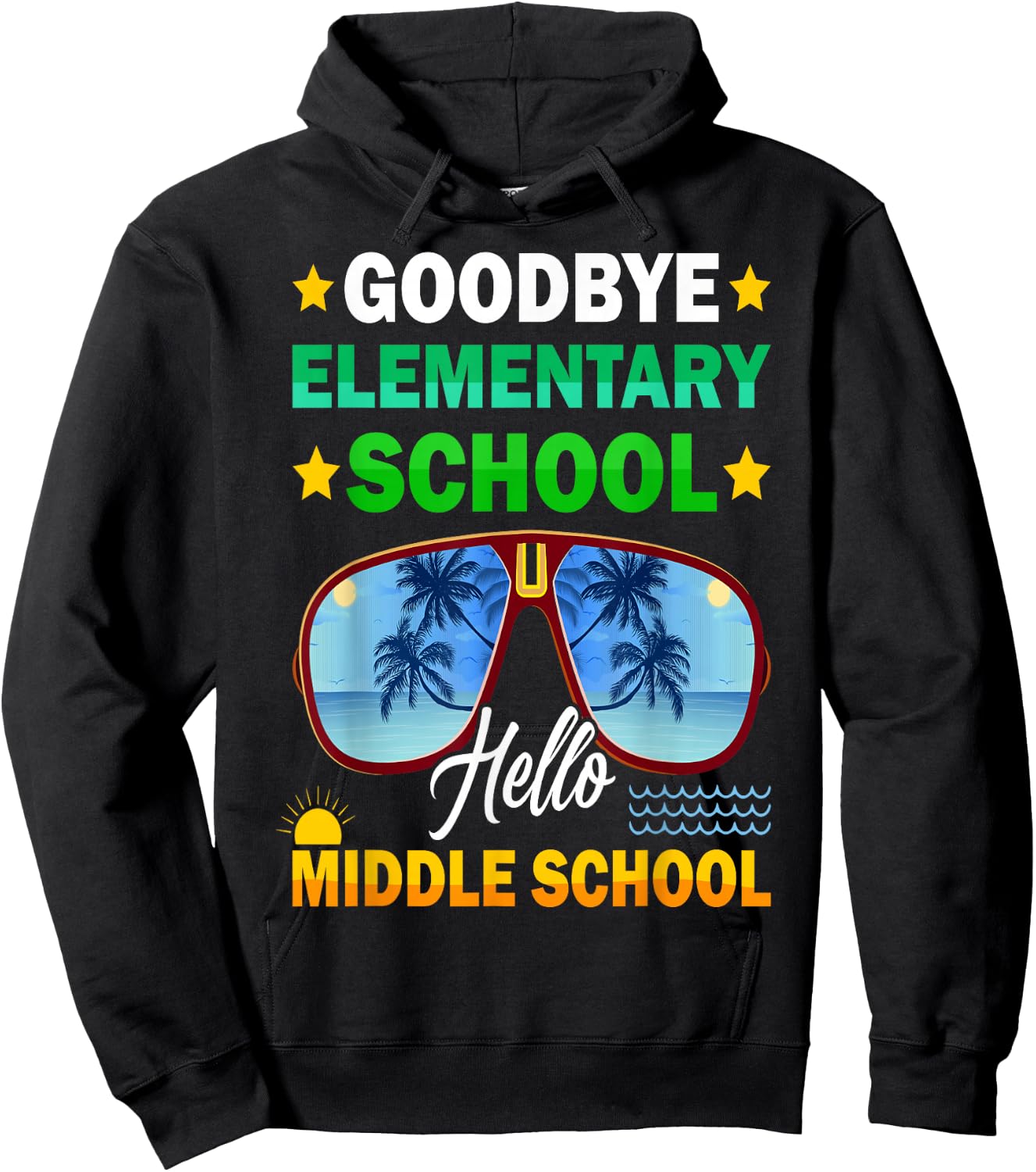 Goodbye Elementary School On My Way To Middle School Boys Hoodie - Hoodie | Black