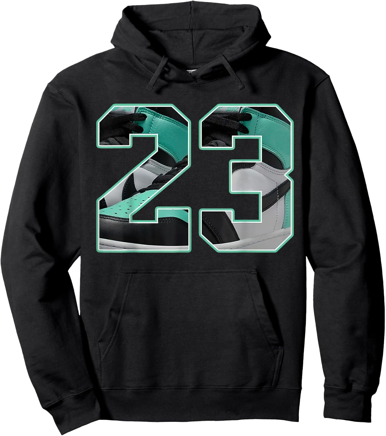 Number 23 Black Green Glow 3s Loser Lover Matching Hoodie - Hoodie | Black