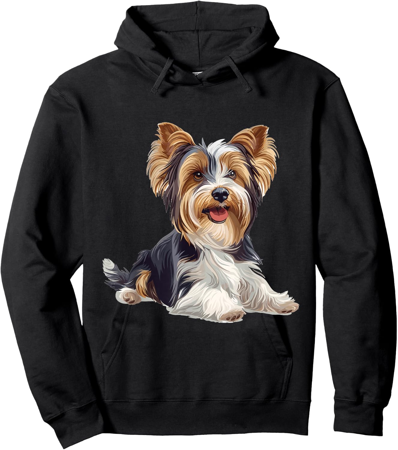 Biewer Terrier Dog Breed Graphic Men Women Kids Hoodie - Hoodie | Black