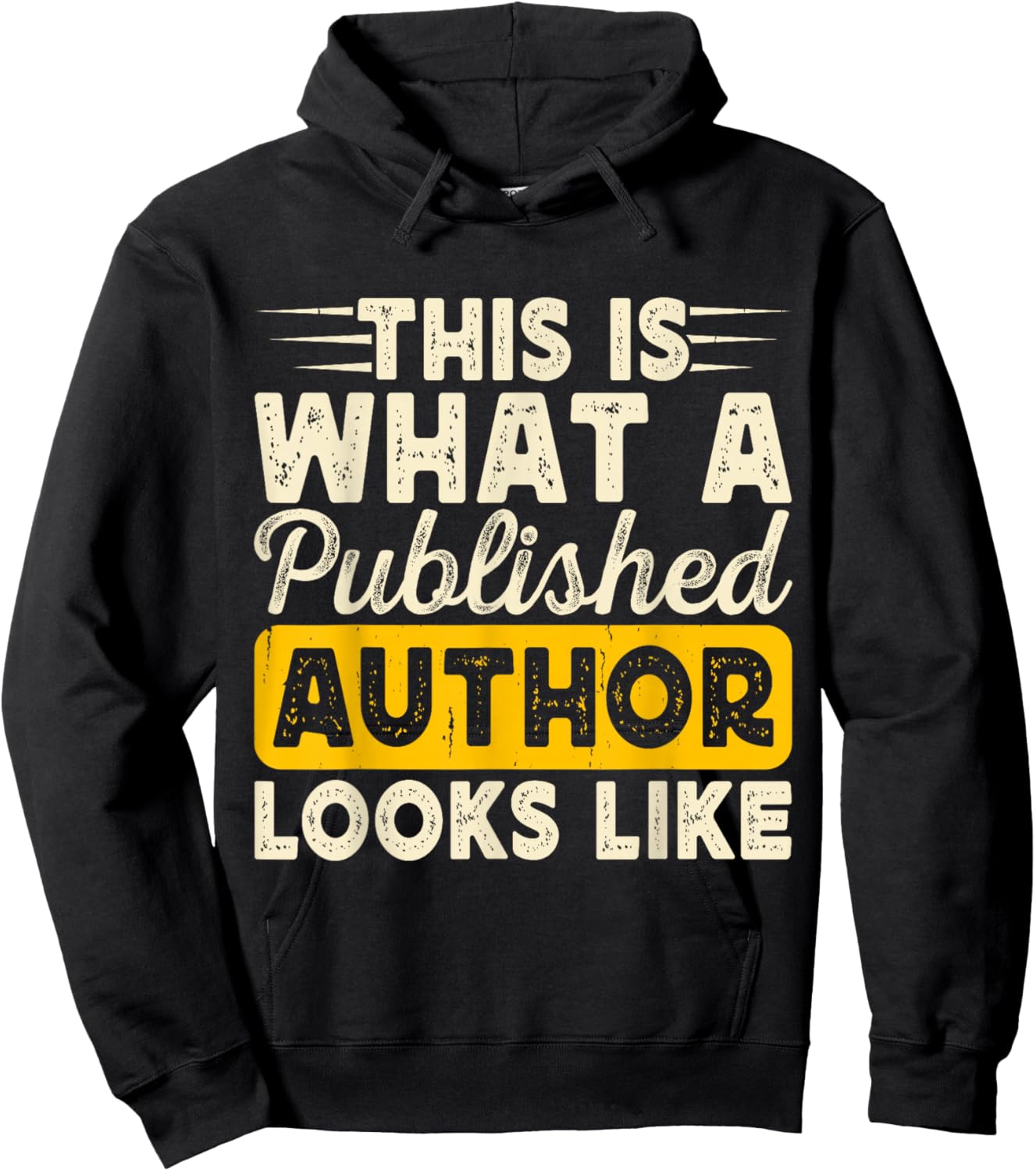 This is what a published author looks like Hoodie - Hoodie | Black