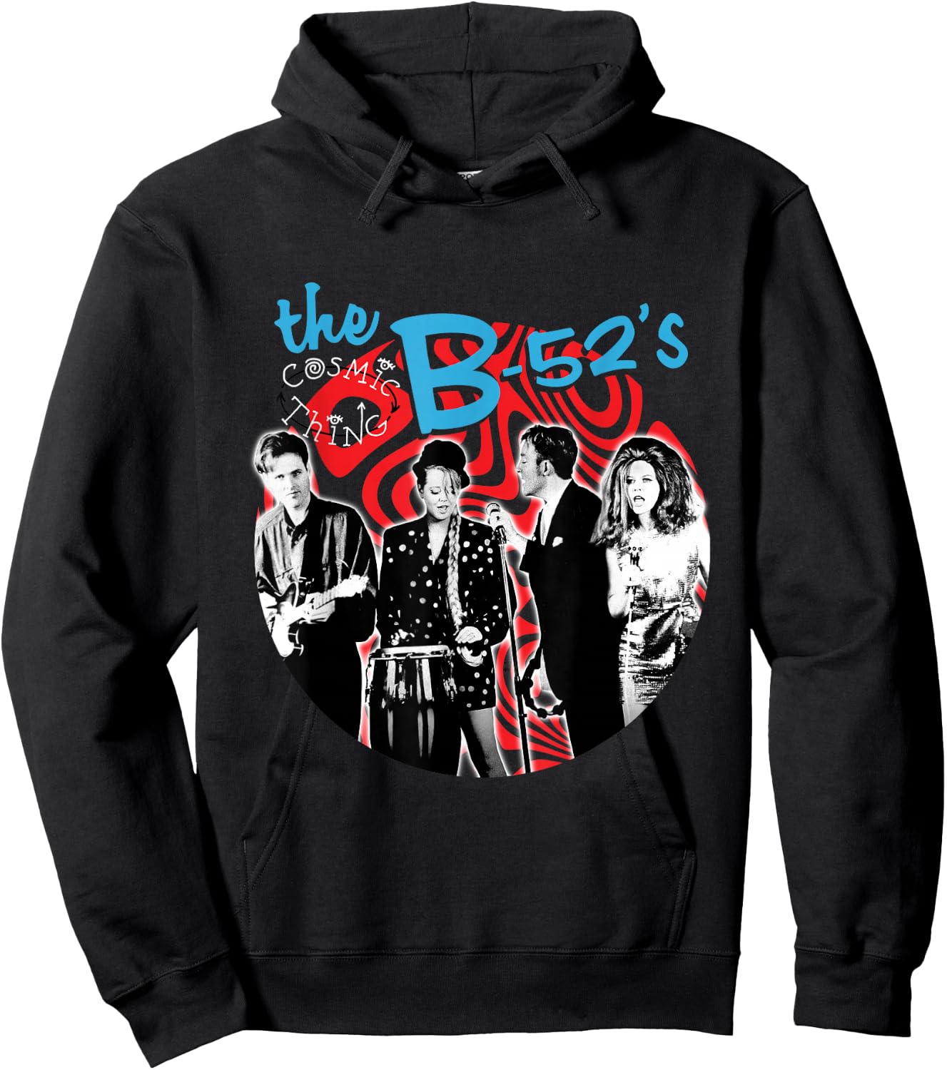 The B-52s - Cosmic Thing Swirl Hoodie - Hoodie | Black