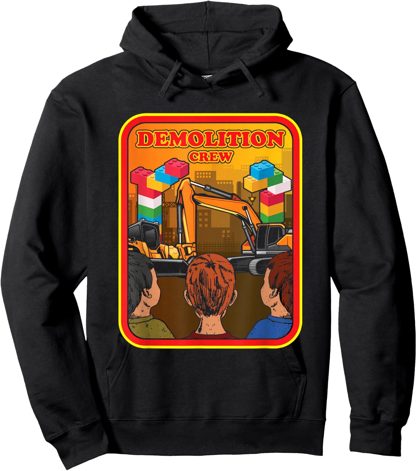 Demolition Crew Master Builder Engineer Building Blocks Hoodie - Hoodie | Black