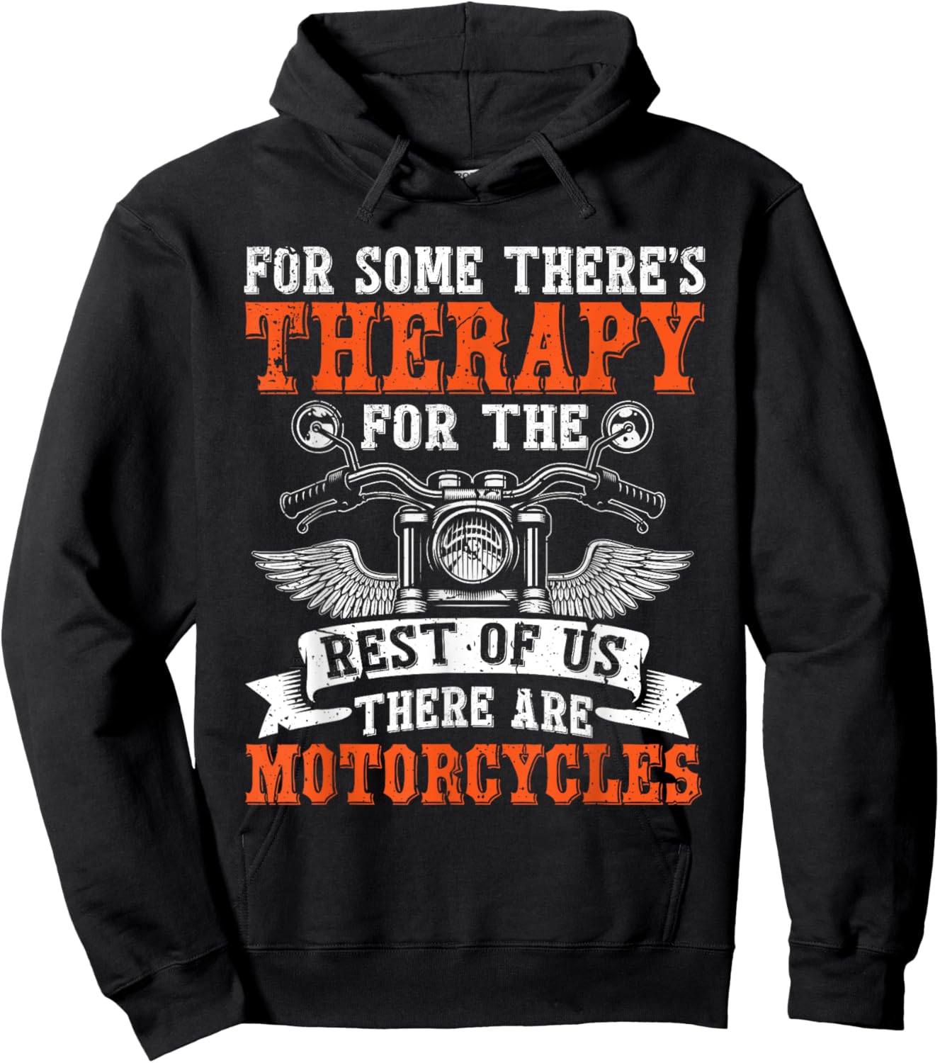 Funny Biker Art Motorcycle Motorbike Rider Hoodie - Hoodie | Black