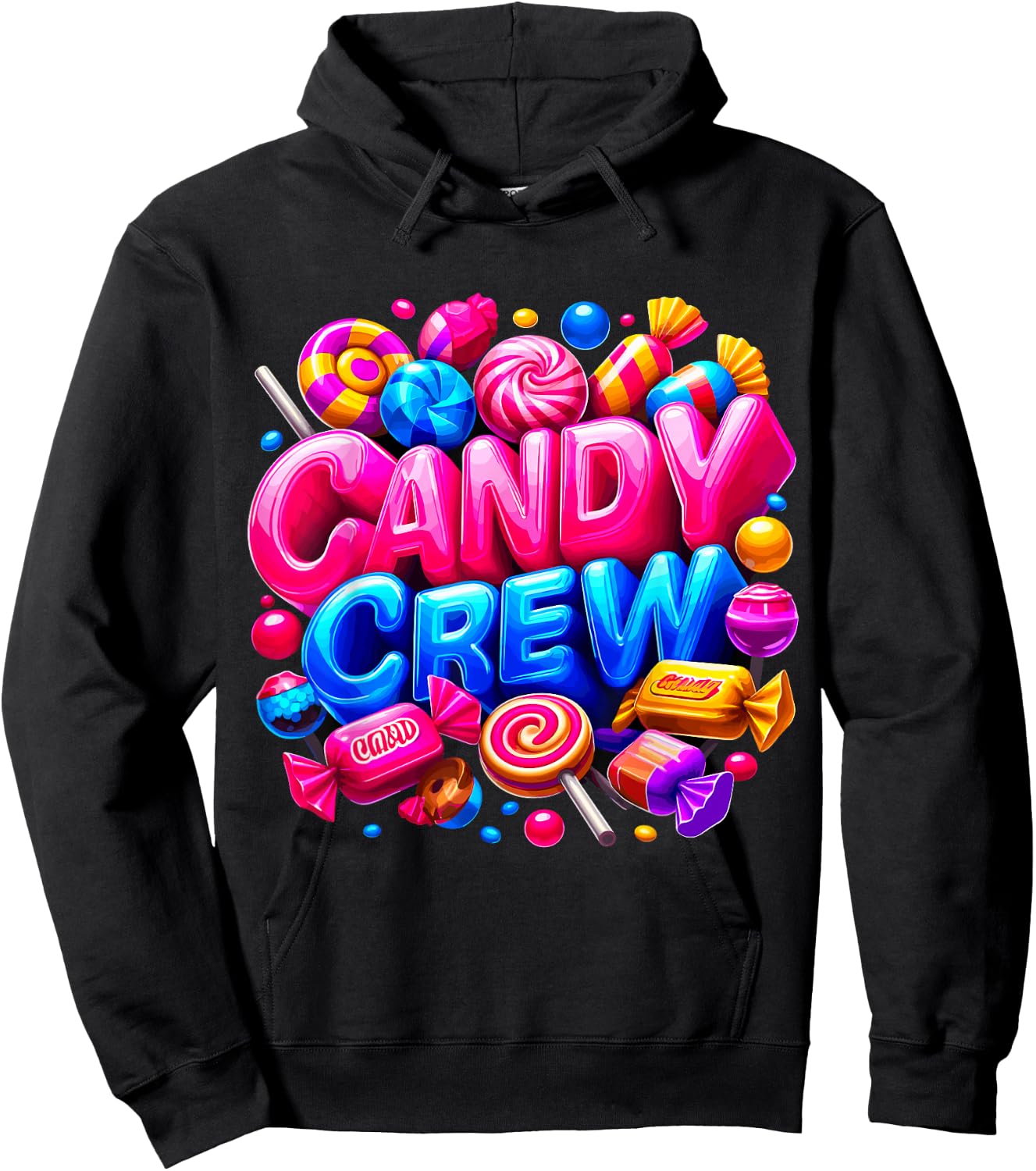Candy Crew Halloween Party Trick or Treat Christmas Hoodie - Hoodie | Black