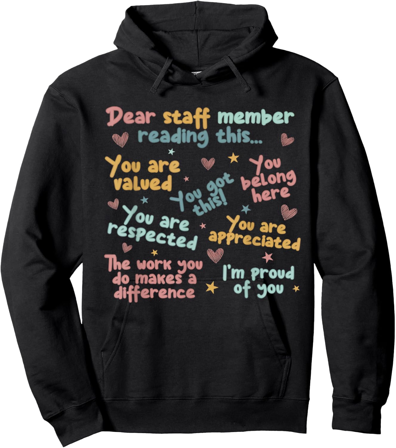 Admin Team Dream Team School Staff Teacher Back To School Men Women Hoodie - Hoodie | Black