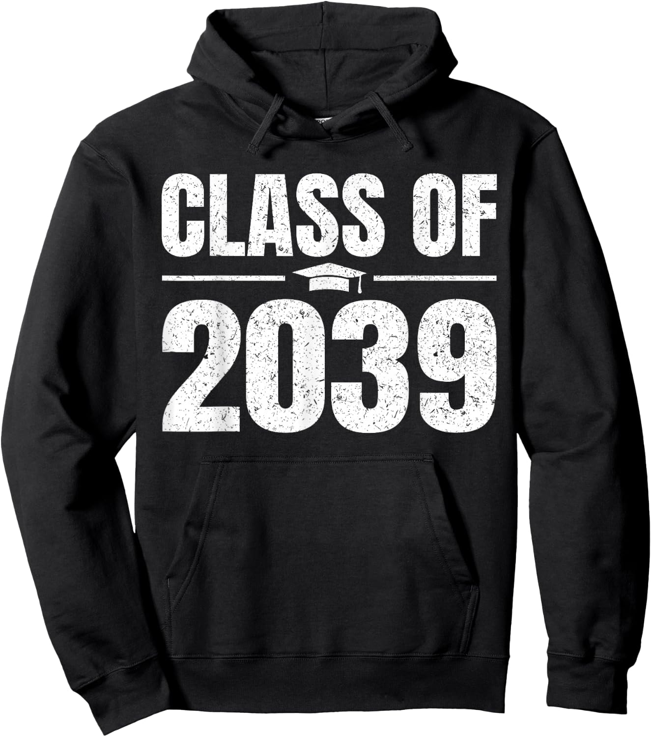 Kindergarten Class of 2039 Grow With Me Kinder Graduation Hoodie - Hoodie | Black