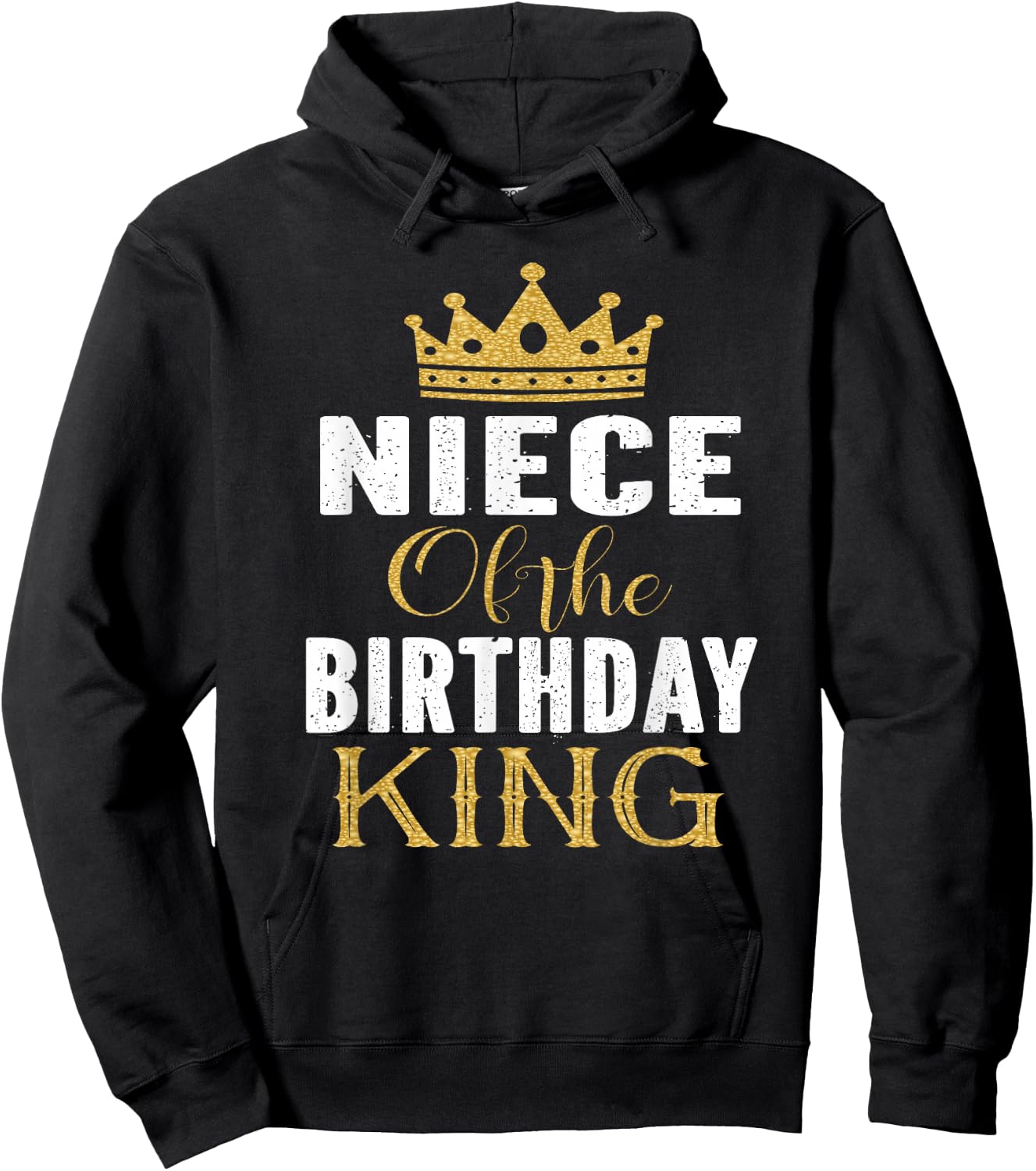 Niece Of The Birthday King Bday Party Gift Hoodie - Hoodie | Black