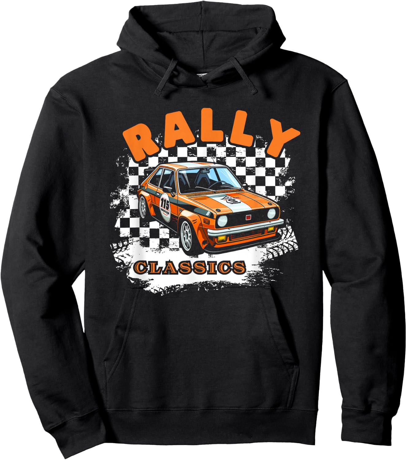 Rally Classics Shirt Car Racing Motorsport Rally Sport Hoodie - Hoodie | Black