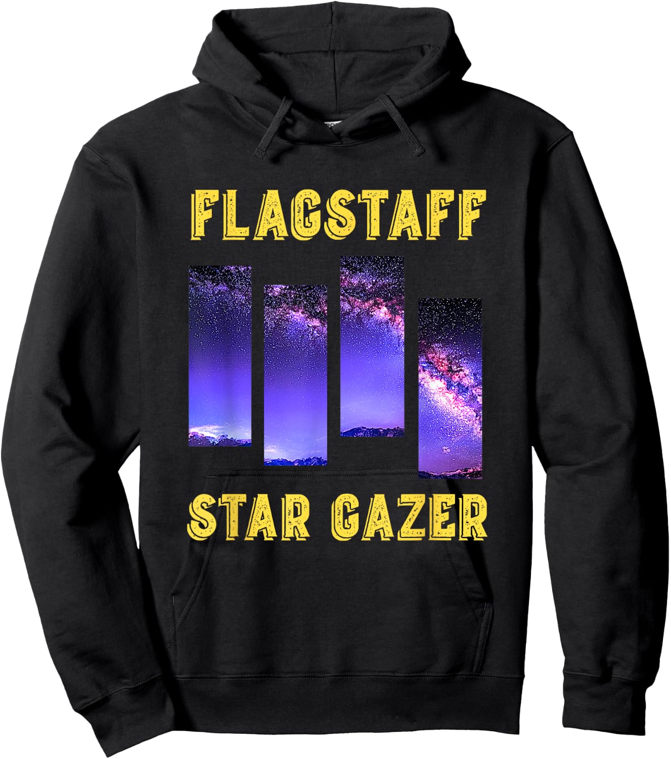 Flagstaff Star Gazer Night Sky Milky Way Galaxy Arizona Swag Hoodie - Hoodie | Black