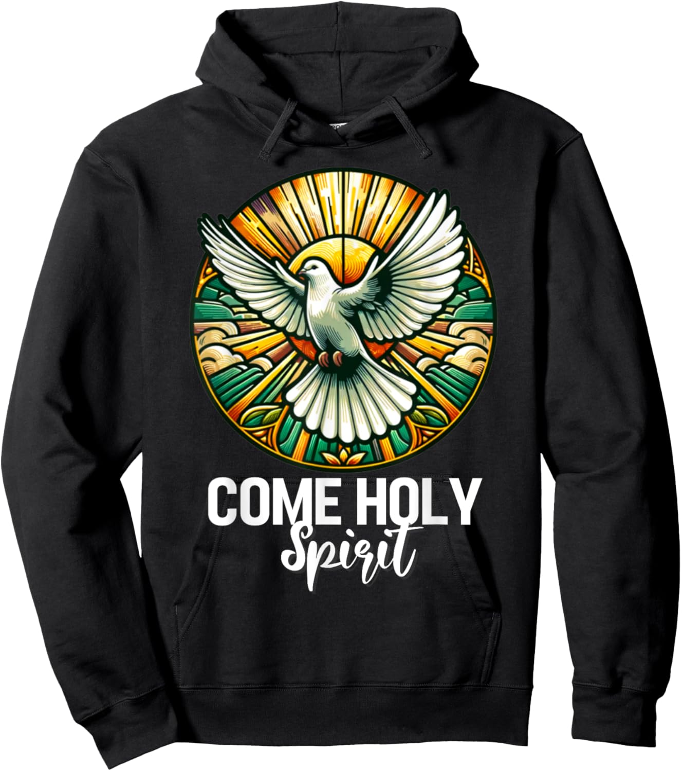 COME HOLY SPIRIT Dove Christian Gifts Hoodie - Hoodie | Black