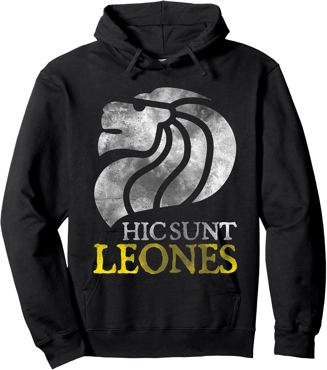 Hic Sunt Leones There be Lions Here Shirt Hoodie - Hoodie | Black