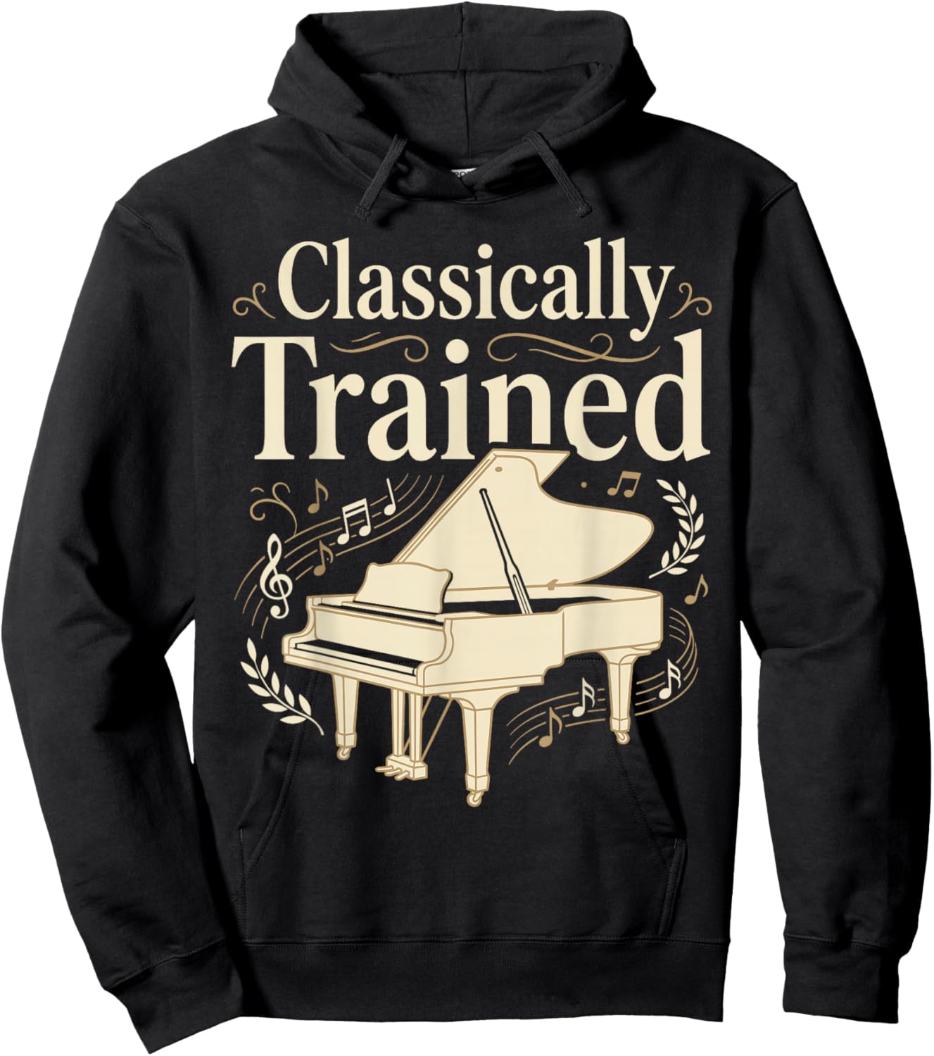 Classically Trained Piano Teacher Funny Piano Player Pianist Hoodie - Hoodie | Black