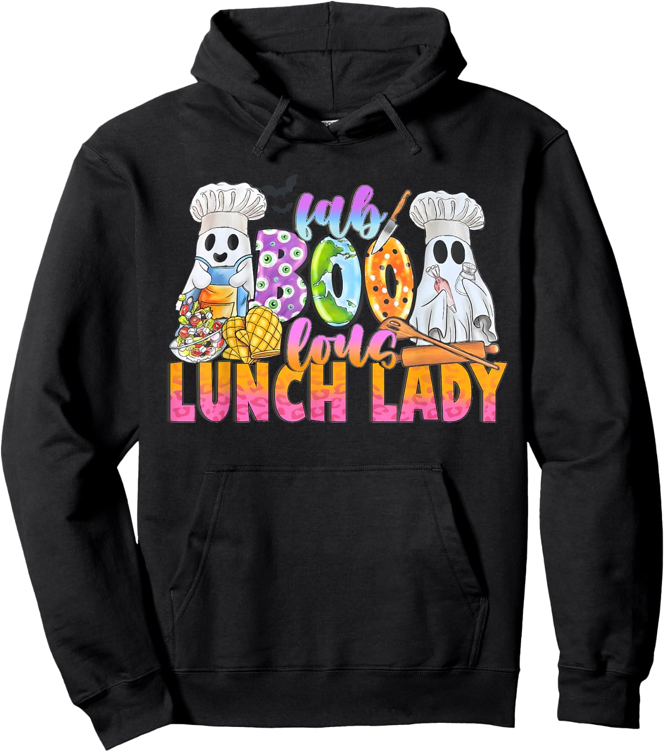 Faboolous Lunch Lady Halloween Shirt School Cafeteria Staff Hoodie - Hoodie | Black