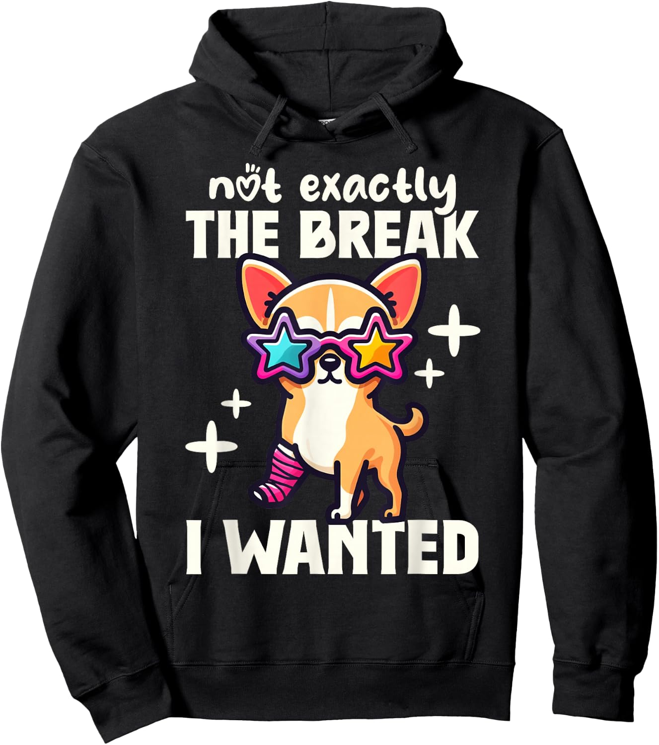 Not Exactly The Break I Wanted Broken Arm Gifts for Kids Hoodie - Hoodie | Black