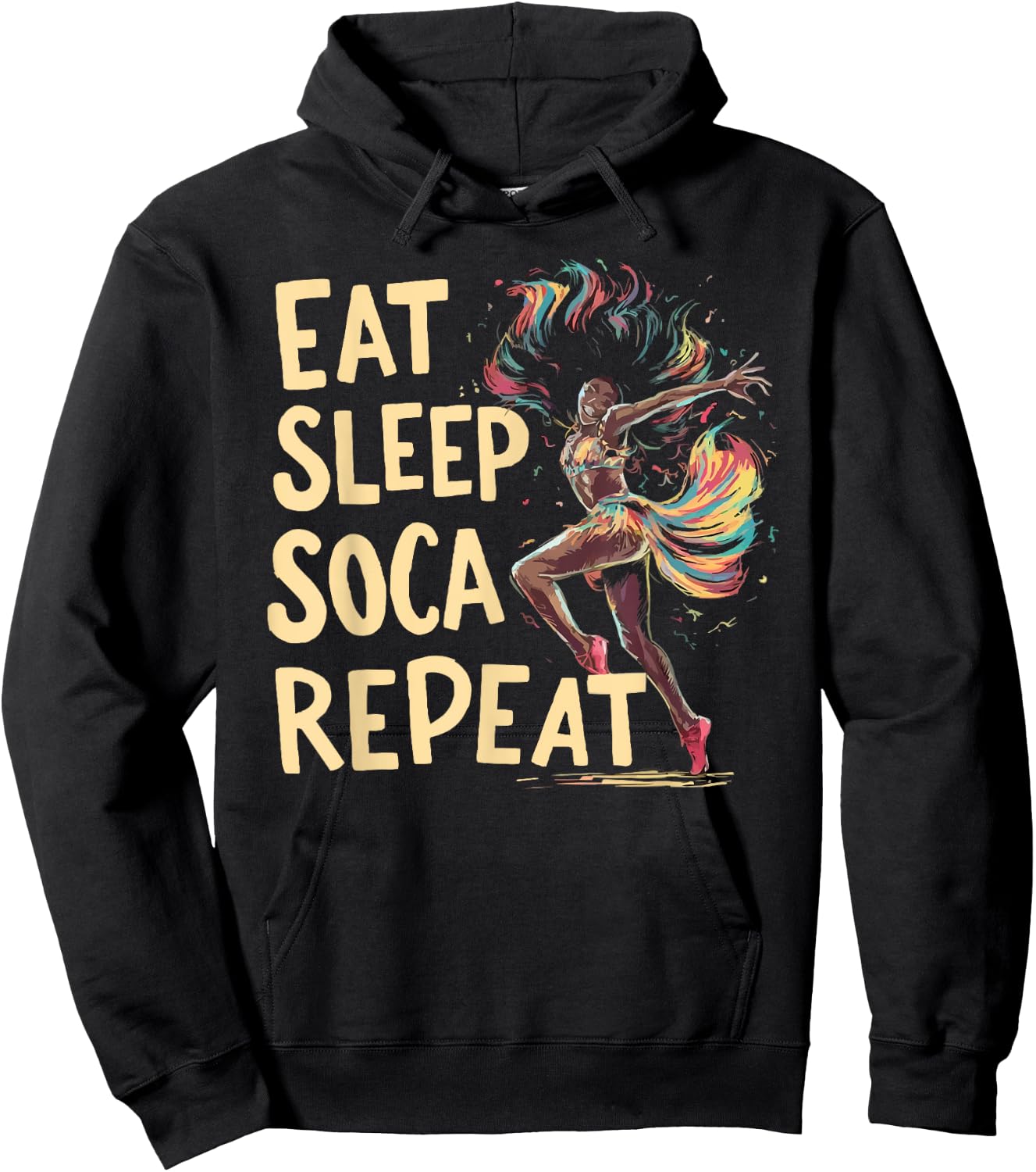 Soca Dancing Trinidad And Tobago Dancer Soca Music Hoodie - Hoodie | Black