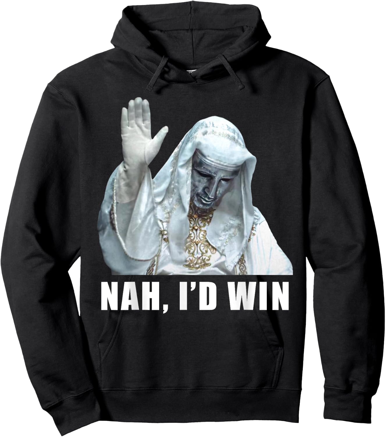 Nah, I'd Win Funny King Baldwin Meme Hoodie - Hoodie | Black