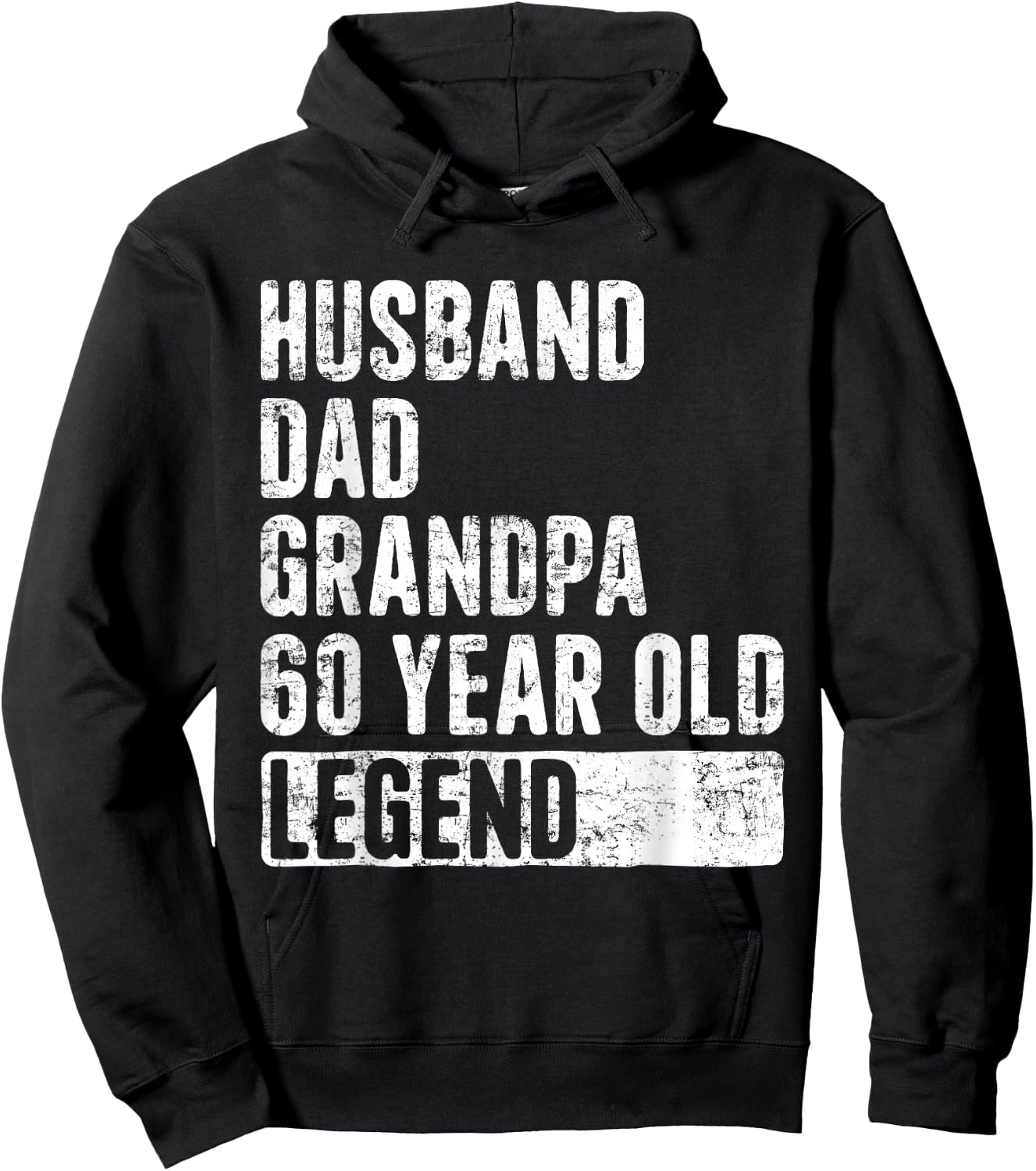 Husband Dad Grandpa 60 Year Old Legend 60th Birthday Hoodie - Hoodie | Black