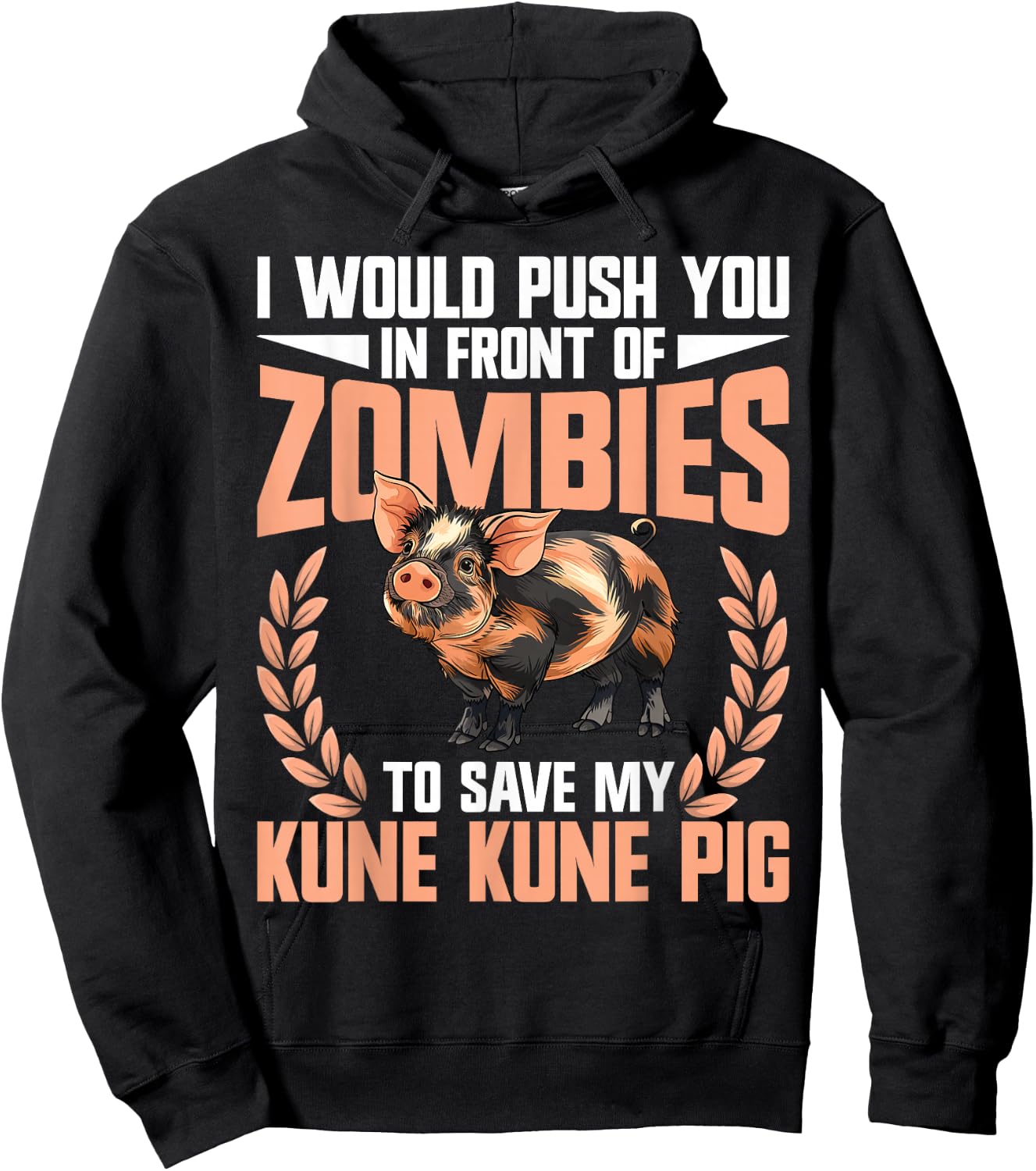 Kunekune Pig Dad Supplies Pig Breeder Kune Kune Girl Hoodie - Hoodie | Black