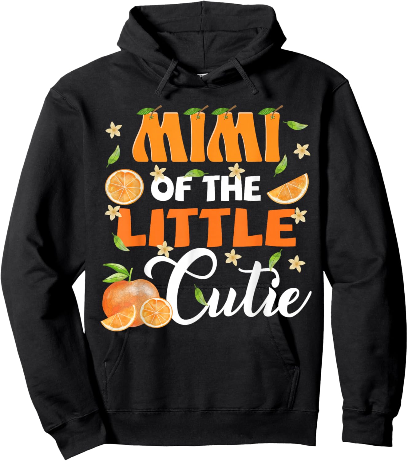 Mimi of The Little Cutie Orange Clementine Bday Party Hoodie - Hoodie | Black