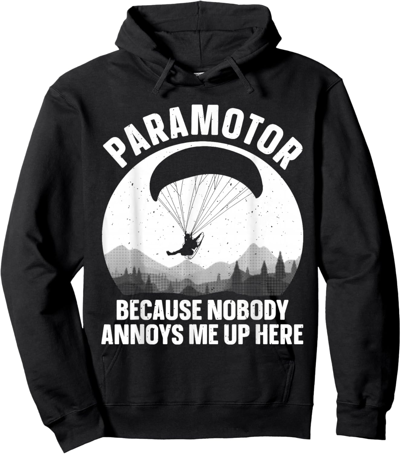 Cool Paramotor Art Women Paragliding Lover Paramotor Hoodie - Hoodie | Black